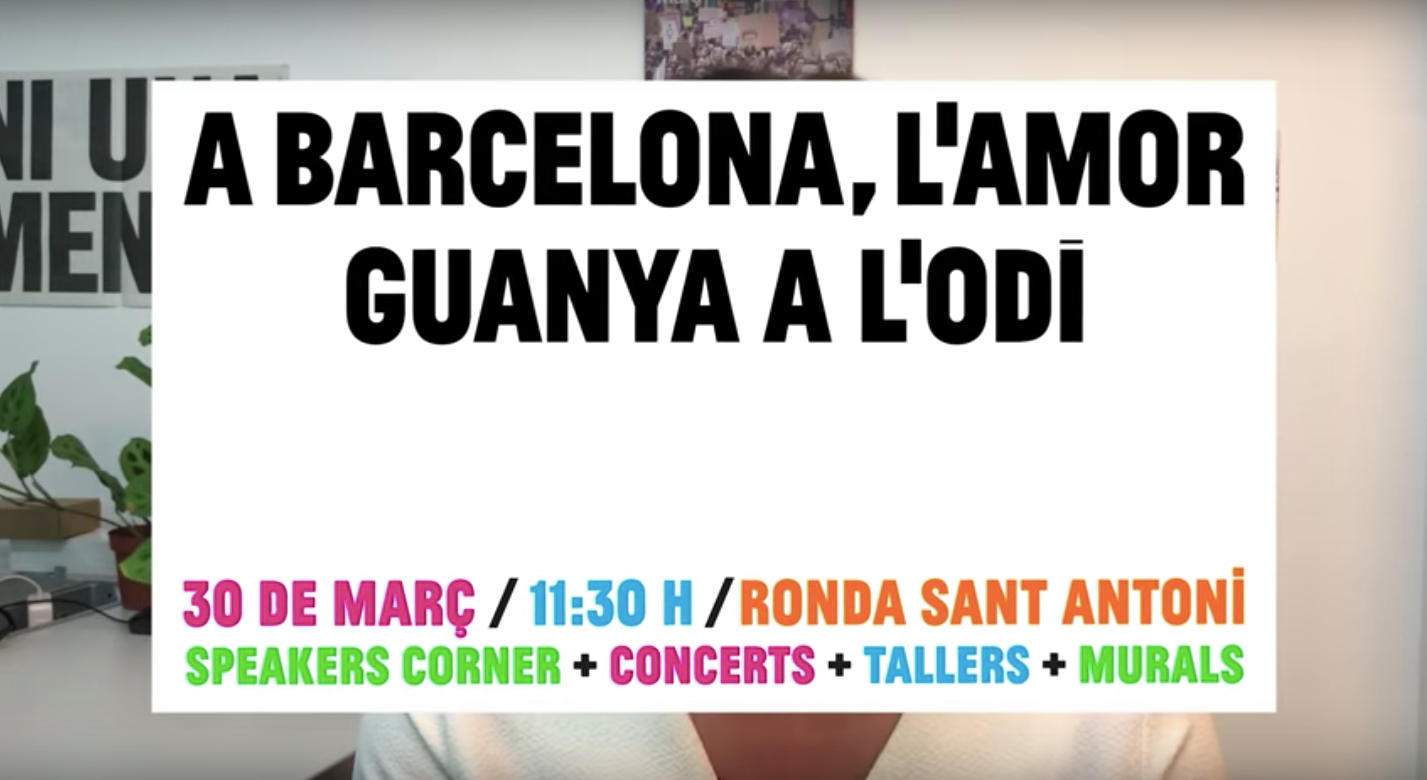 Cartell de la contra-contra manifestació de Colau. 27-3-2019 | Youtube: Ada Colau Cartell de la contra-contra manifestació de Colau. 27-3-2019 | Youtube: Ada Colau