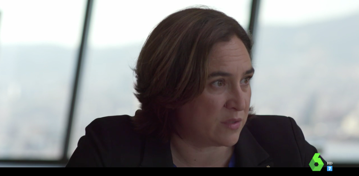 Ada Colau durant el cara a cara amb Manuel Valls a 'Salvados' / La Sexta Ada Colau durant el cara a cara amb Manuel Valls a 'Salvados' / La Sexta