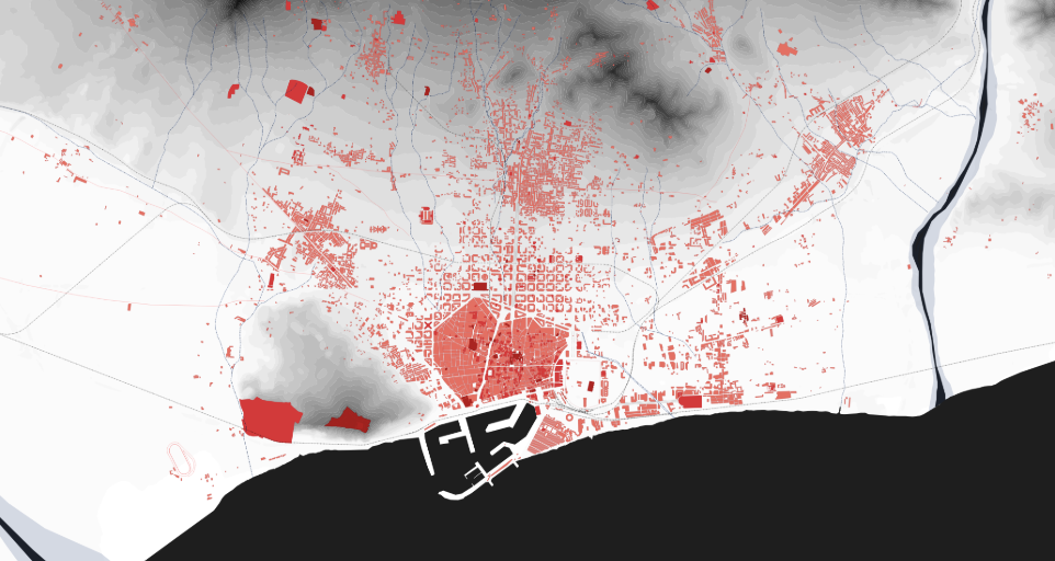 A partir del 1890 l'Eixample experimenta un creixement molt ràpid / MUHBA A partir del 1890 l'Eixample experimenta un creixement molt ràpid / MUHBA