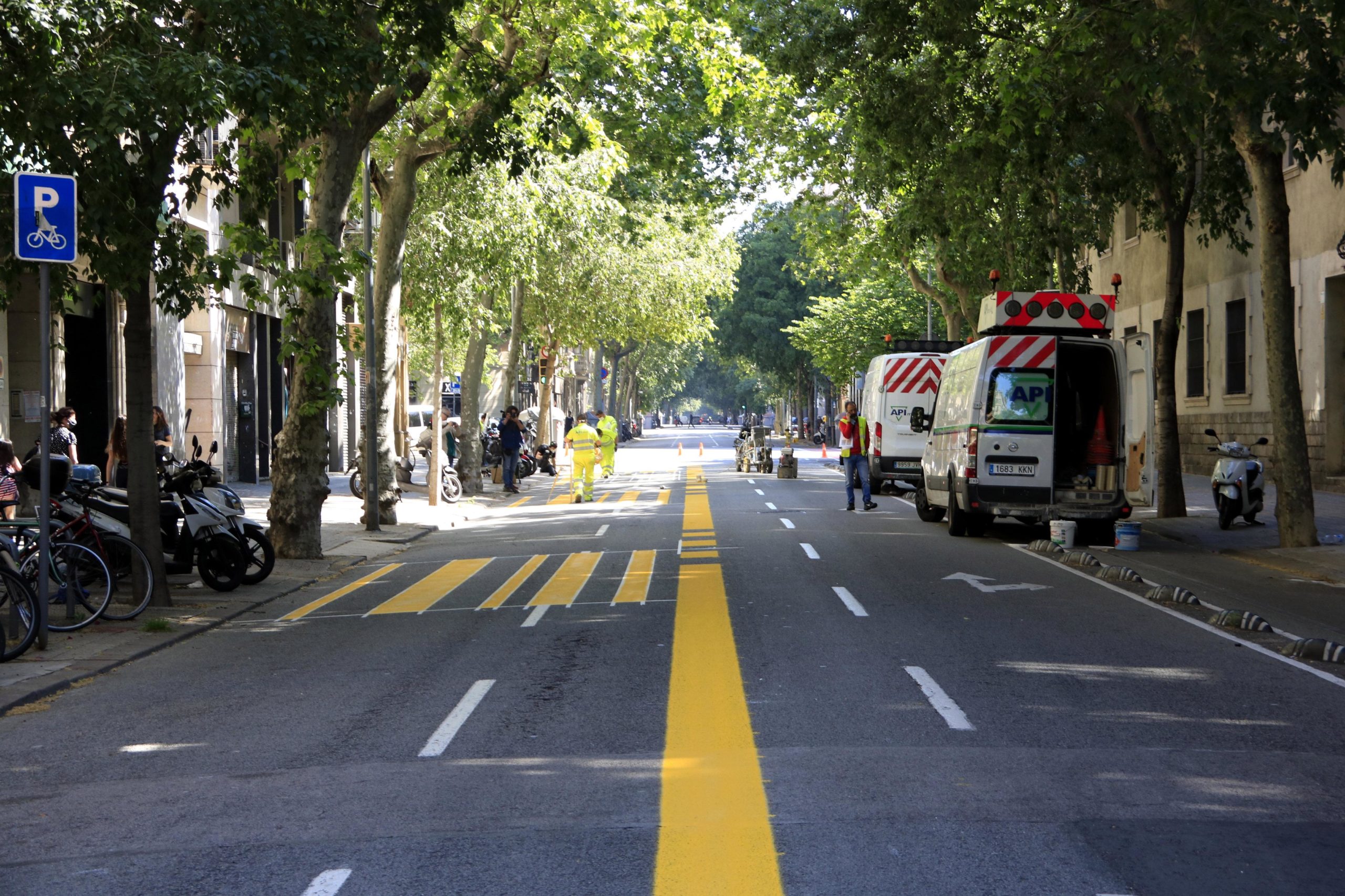 El carrer Consell de Cent durant la pacificació per al desconfinament, en imatge d'arxiu / Ajuntament