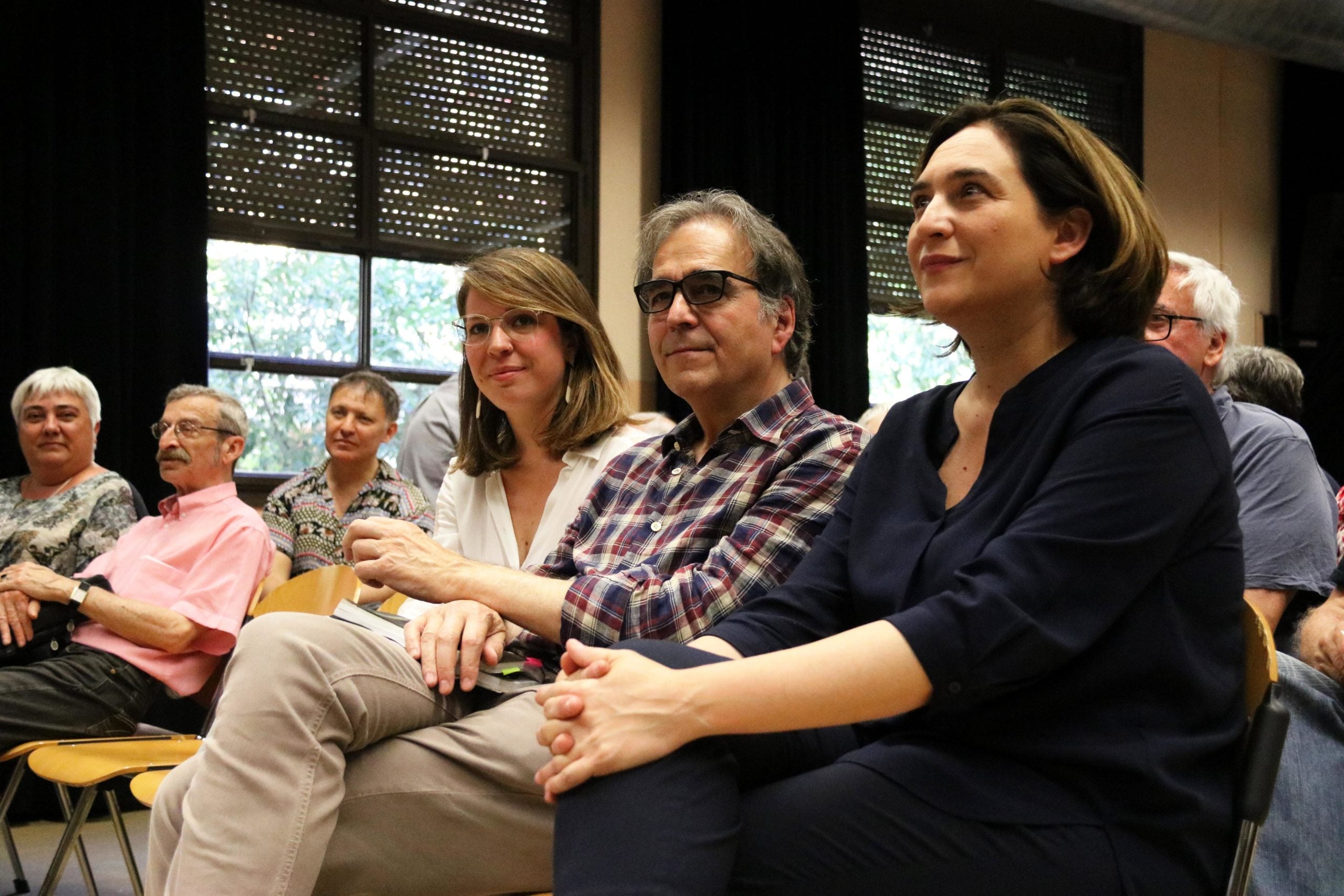 L'alcaldable de BComú, Ada Colau, amb el número dos, Joan Subirats,