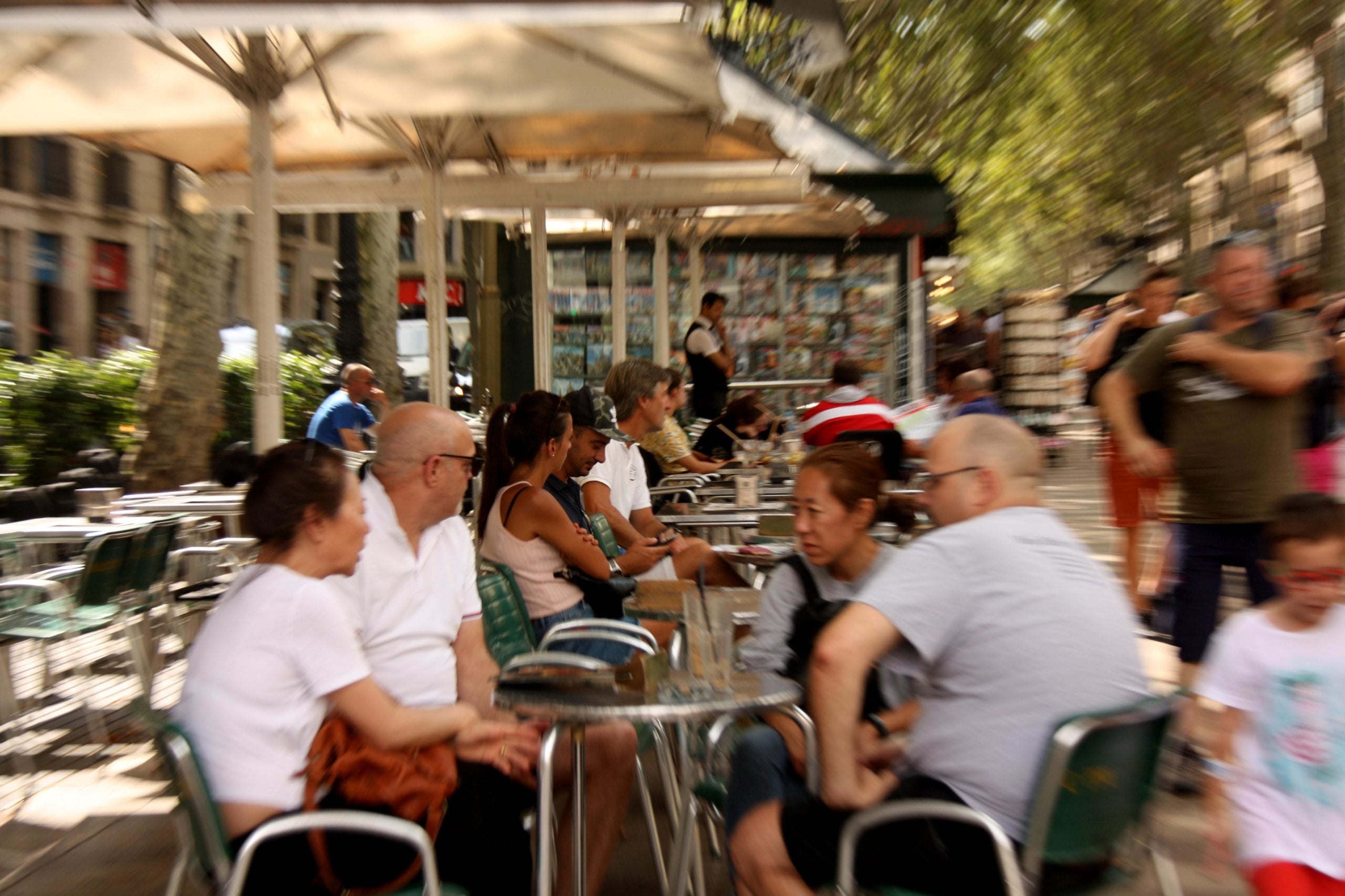 Una terrassa d'un bar de la Rambla, l'agost de l'any passat / ACN