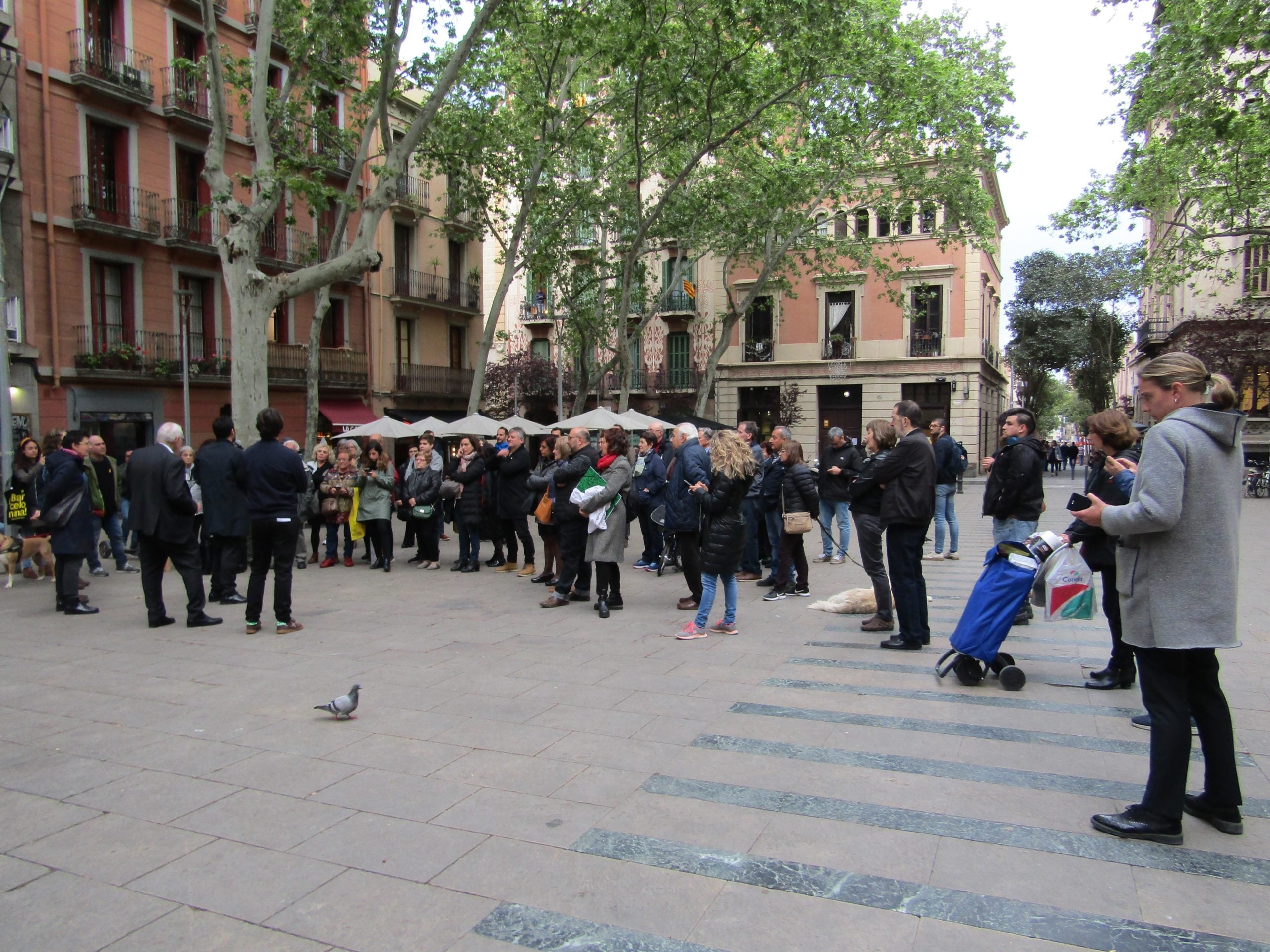 Míting de Maragall i Torrent a la plaça de la Virreina / MMP