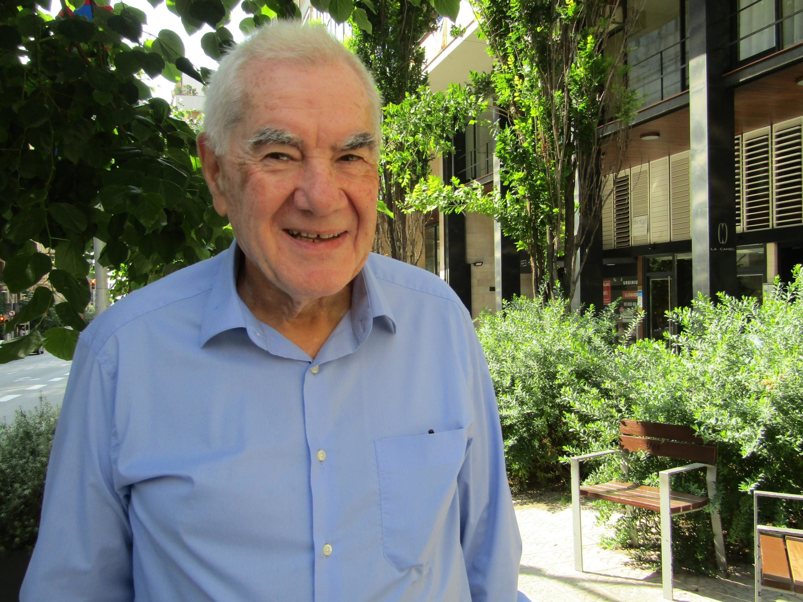 Ernest Maragall, aquest matí després de l'entrevista / Meritxell M. Pauné Ernest Maragall, aquest matí després de l'entrevista / Meritxell M. Pauné