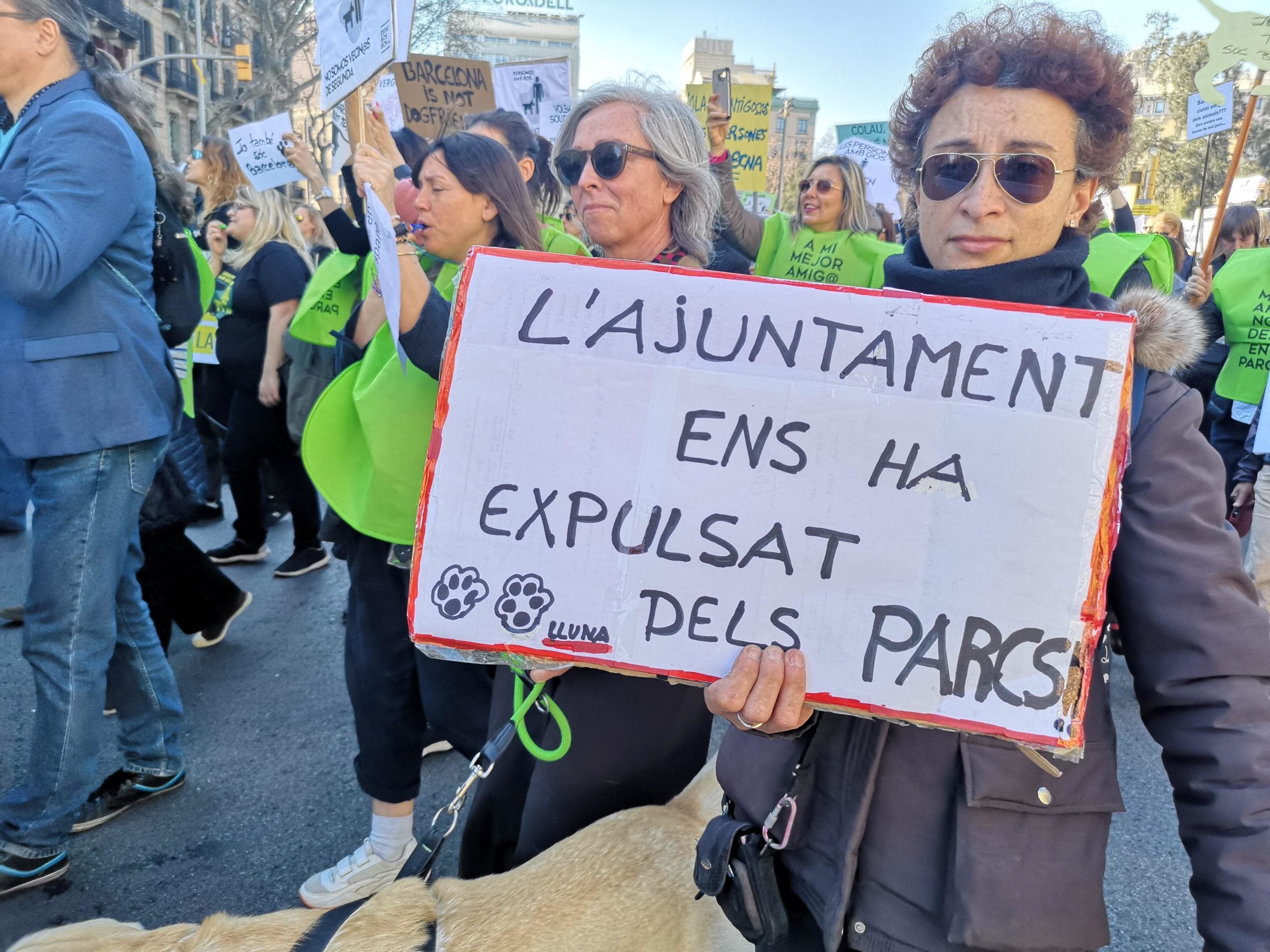 Un dels cartells de la manifestació dels propietaris de gossos / 17 de febrer de 2019 / David Cobo Un dels cartells de la manifestació dels propietaris de gossos / 17 de febrer de 2019 / David Cobo
