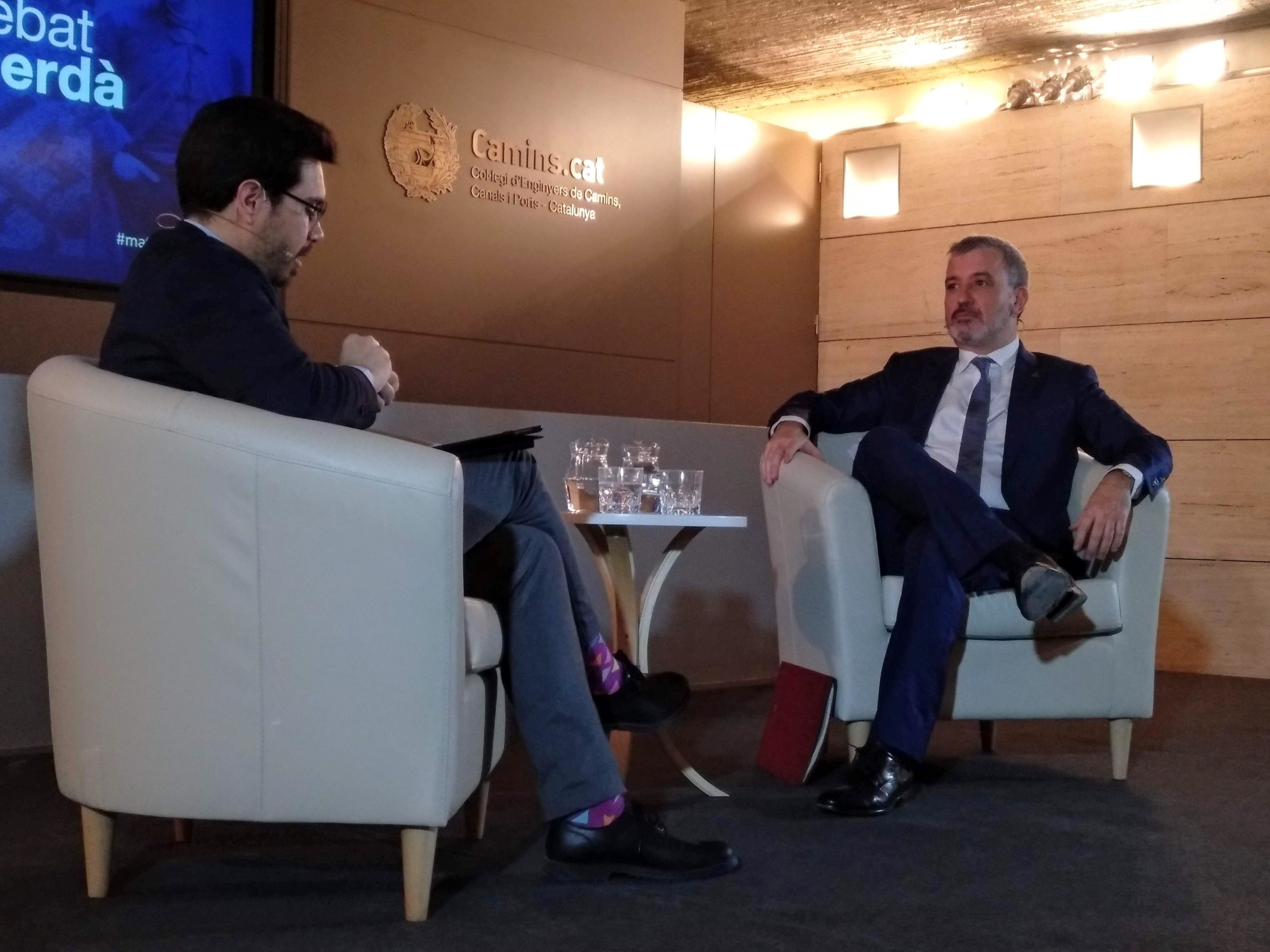 Jaume Collboni (PSC), al cicle 'Matins Cerdà' del Col·legi d'Enginyers i el Cercle d'Infraestructures / Meritxell M. Pauné