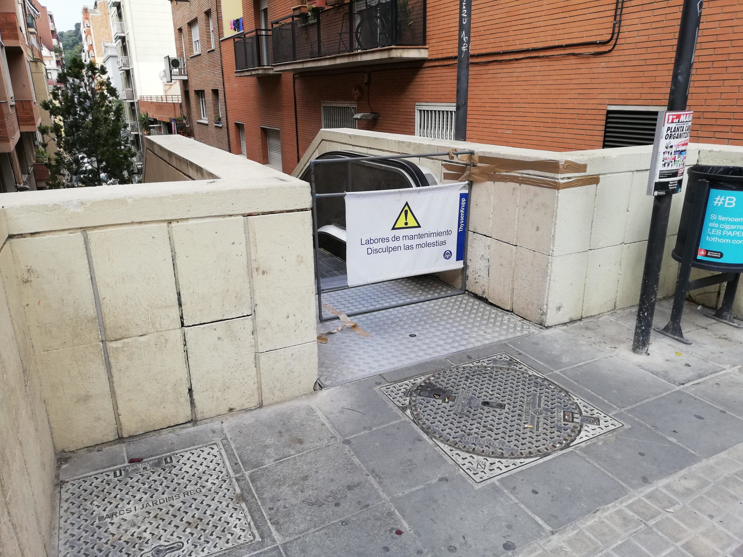 El segon tram d'escales necessita una reparació important / XFDC