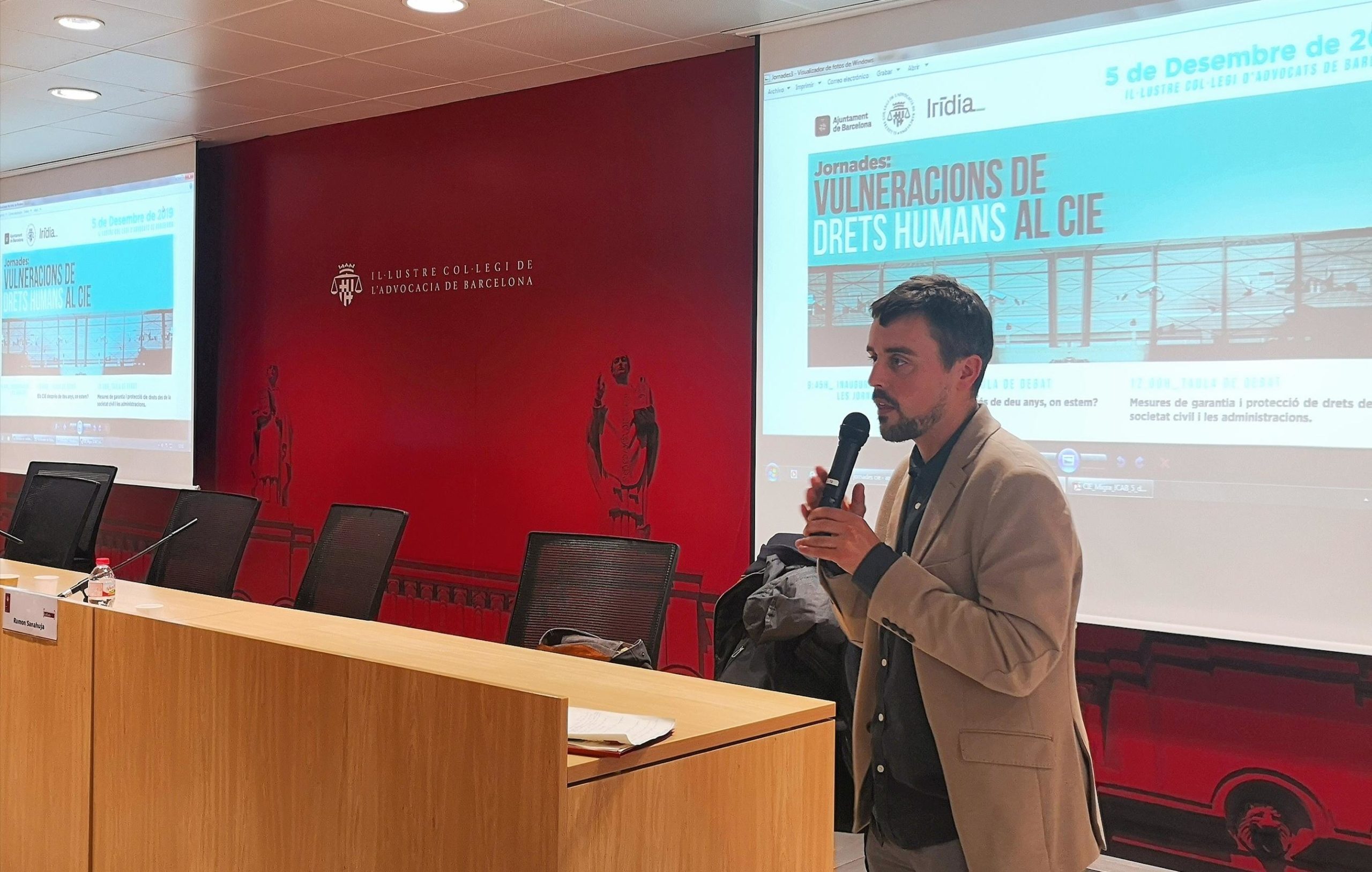 El regidor Marc Serra durant la cloenda de l'acte / D.C. El regidor Marc Serra durant la cloenda de l'acte / D.C.