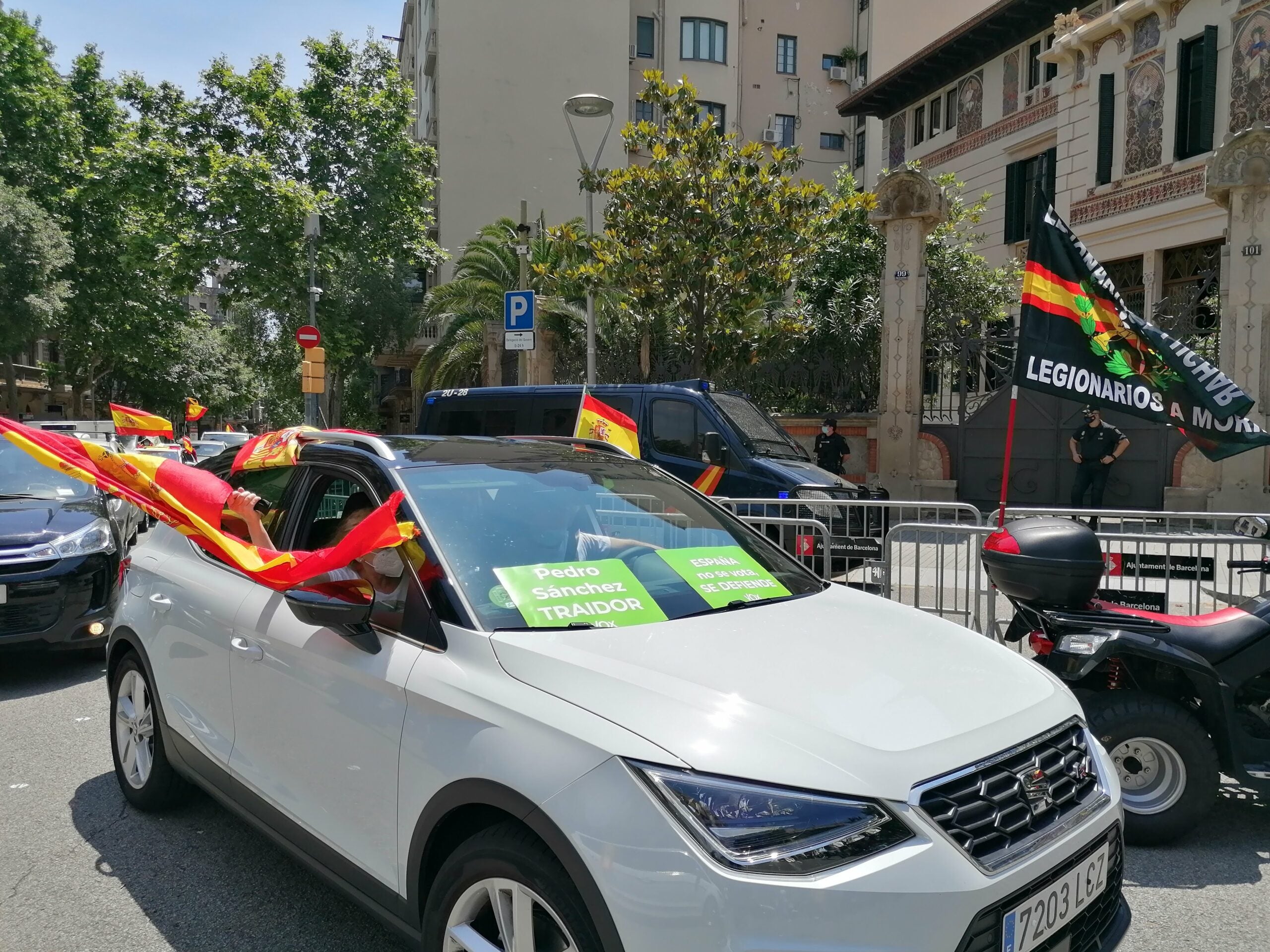 Manifestació motoritzada de Vox aquest dissabte 23 de maig / MMP