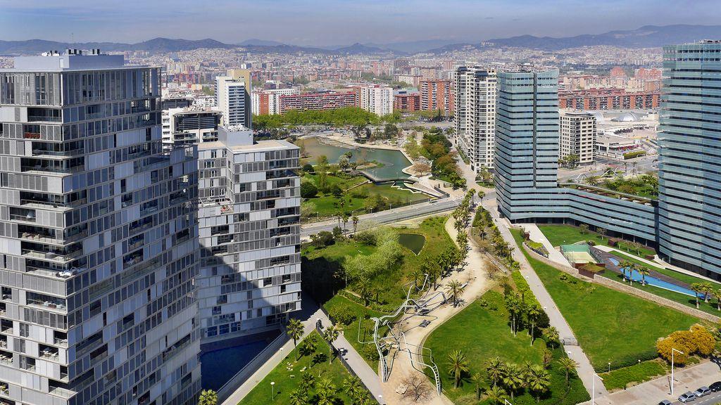 Vista aèria del parc de Diagonal Mar / Ajuntament de Barcelona - HEMAV