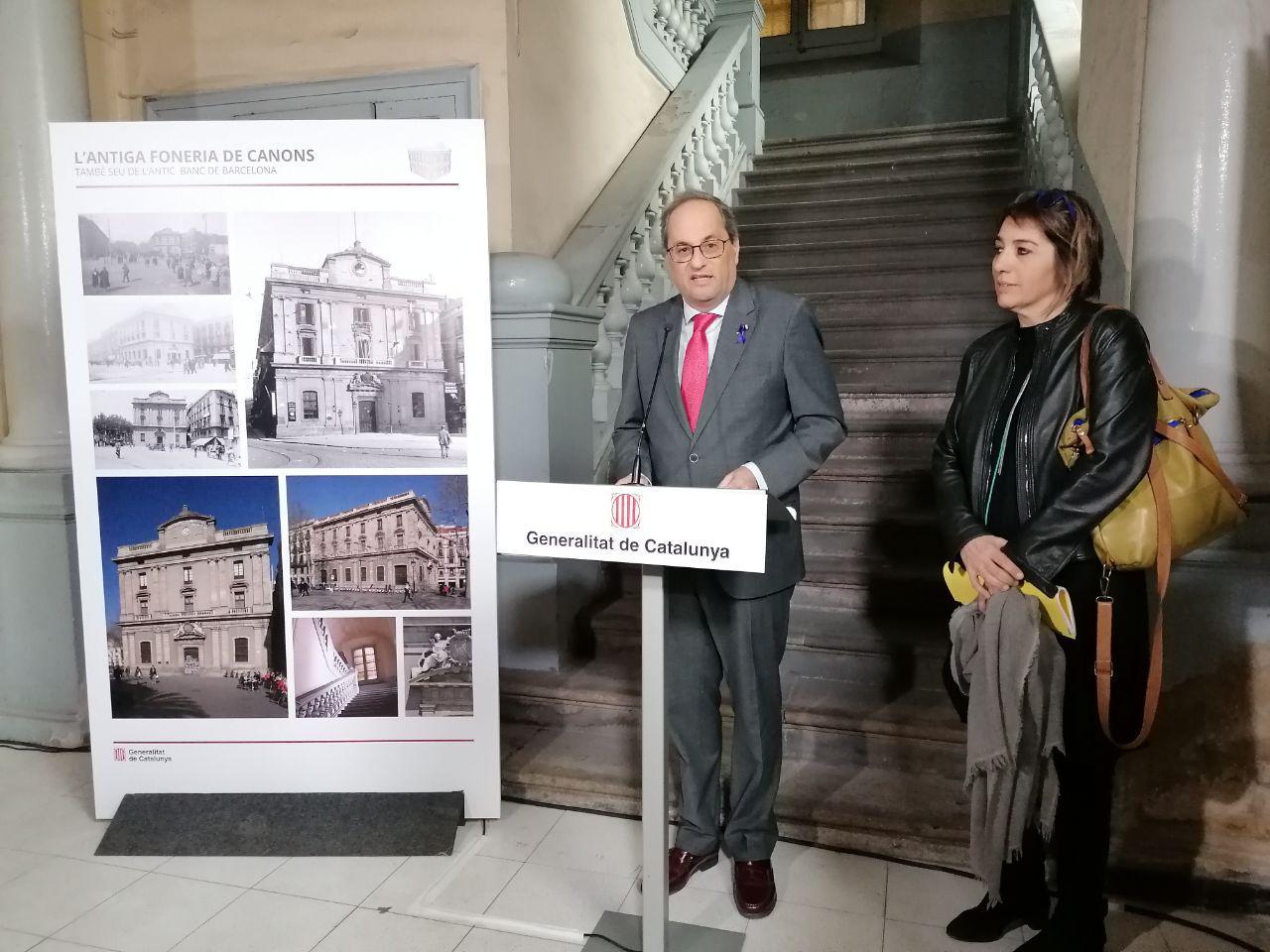 Quim Torra anuncia la rehabilitació de la Foneria dels Canons a la Ra