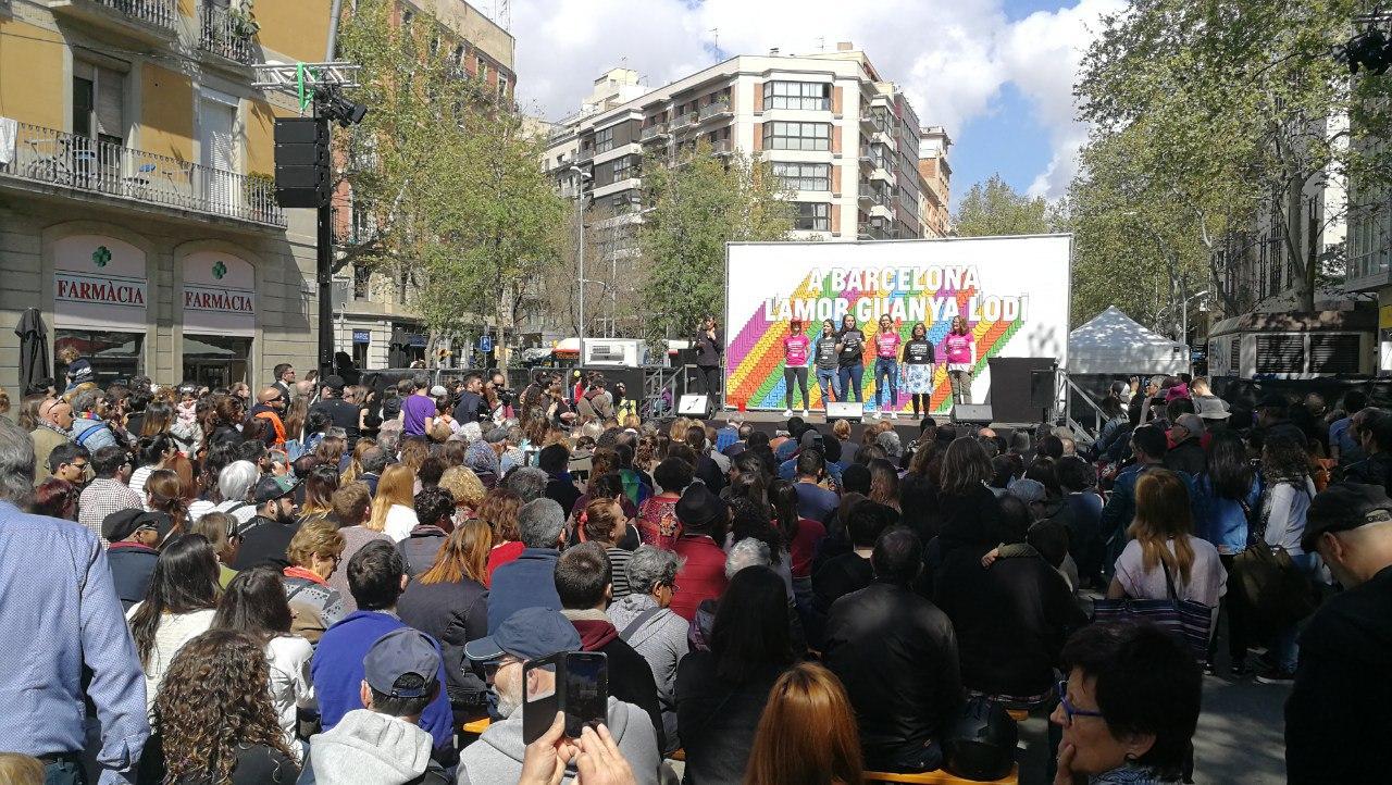 L'alcaldessa Ada Colau a l'acte de 