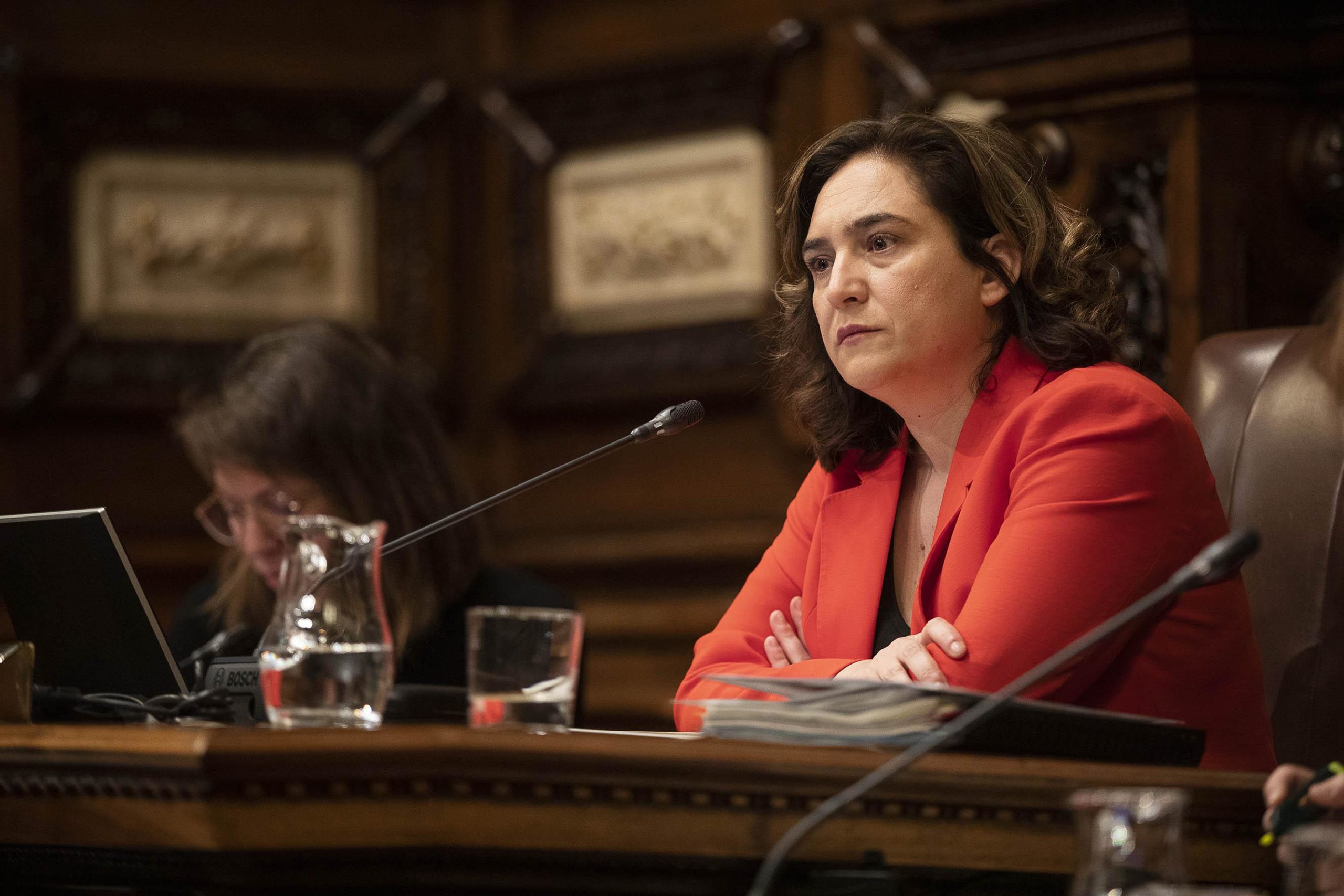 L'alcaldessa Ada Colau al ple de l'Ajuntament, en imatge d'arxiu / Jordi Play
