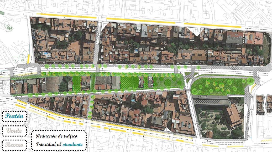 Proposta alternativa de Som Barri per a la rambla verda de Vallcarca / XFDC