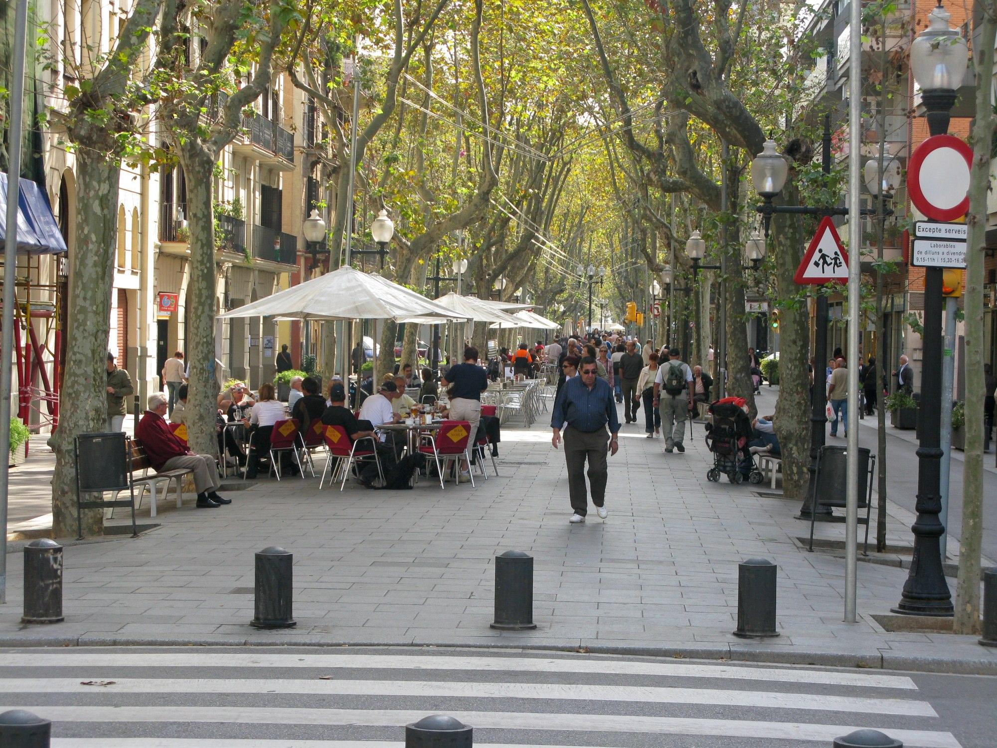 Vista de la Rambla del Poblenou, en una imatge d'arxiu (2008) / Wikime