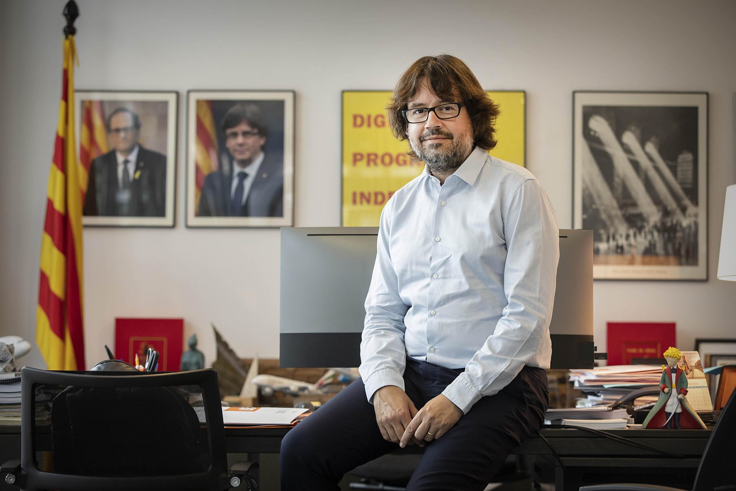 Ricard Font, president de Ferrocarrils de la Generalitat, al seu despatx / Jordi Play Ricard Font, president de Ferrocarrils de la Generalitat, al seu despatx / Jordi Play