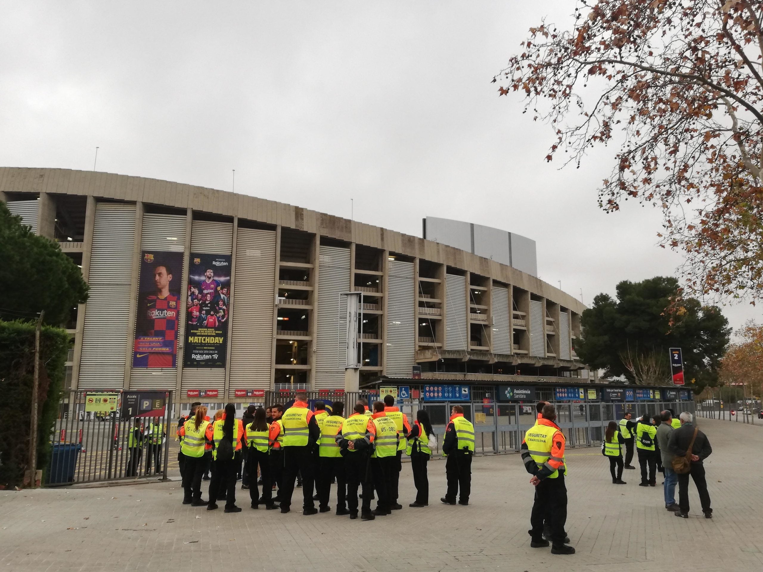 Vigilants del Camp Nou, reunits per preparar la jornada del clàssic en què s'espera una protesta de Tsunami Democràtic / A.L.