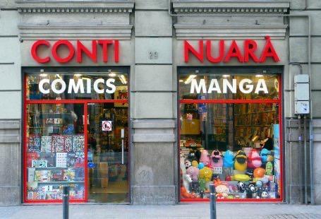 Aparador de la botiga Continuar&agrave; C&ograve;mics / Cedida