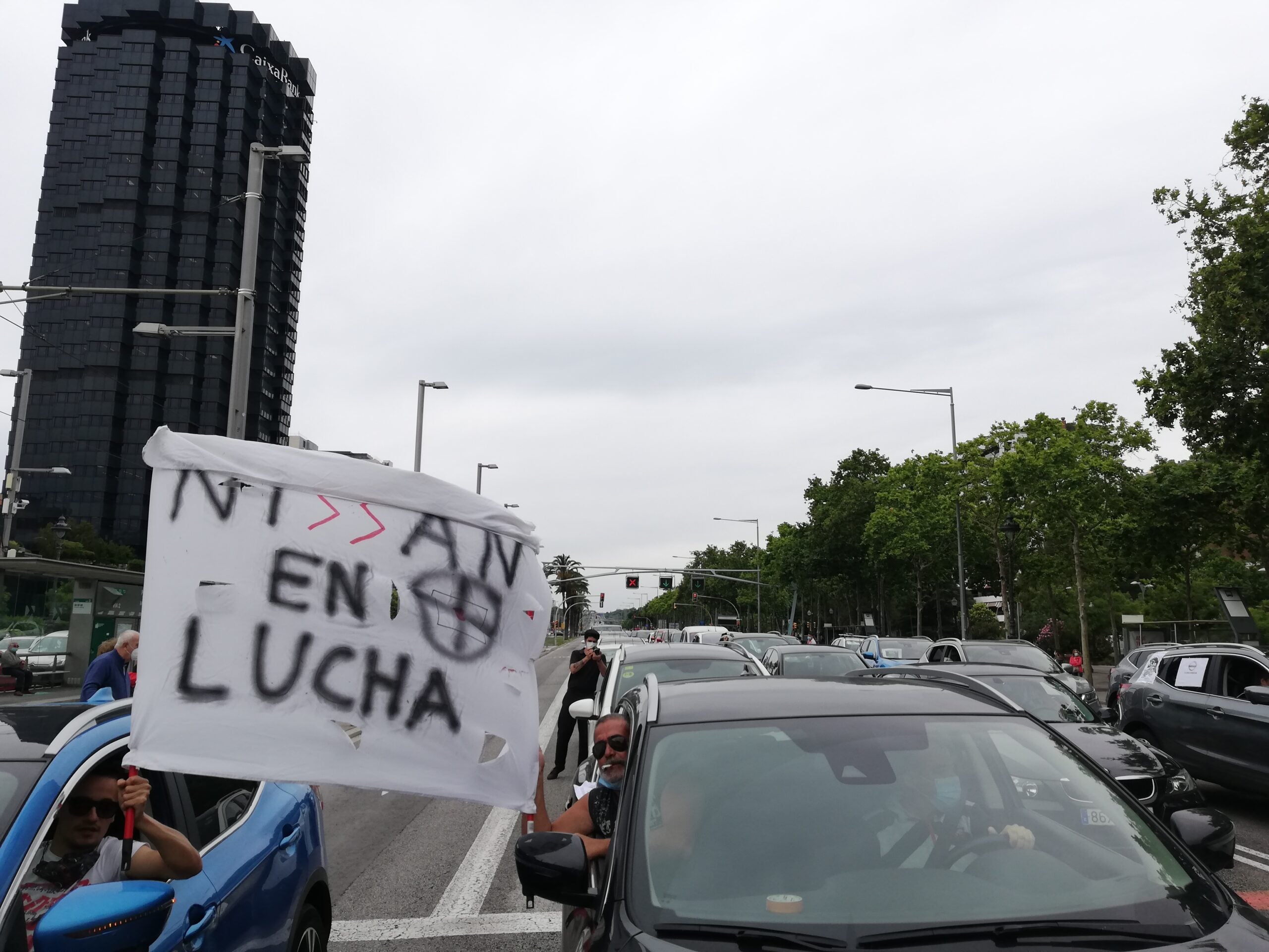 Protesta de treballadors de Nissan, en una imatge d'arxiu / A. L.