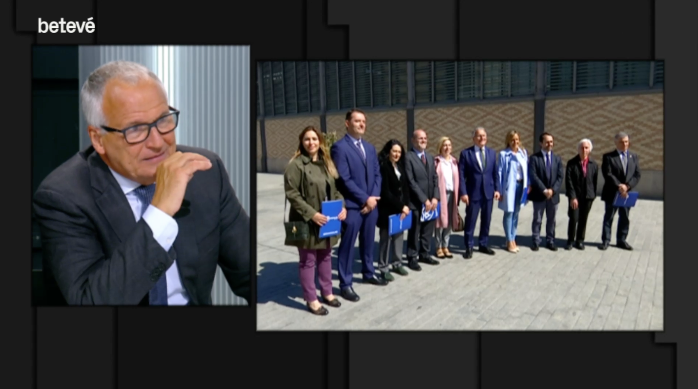 Josep Bou, durant l'entrevista al programa 'Bàsics' de Betevé