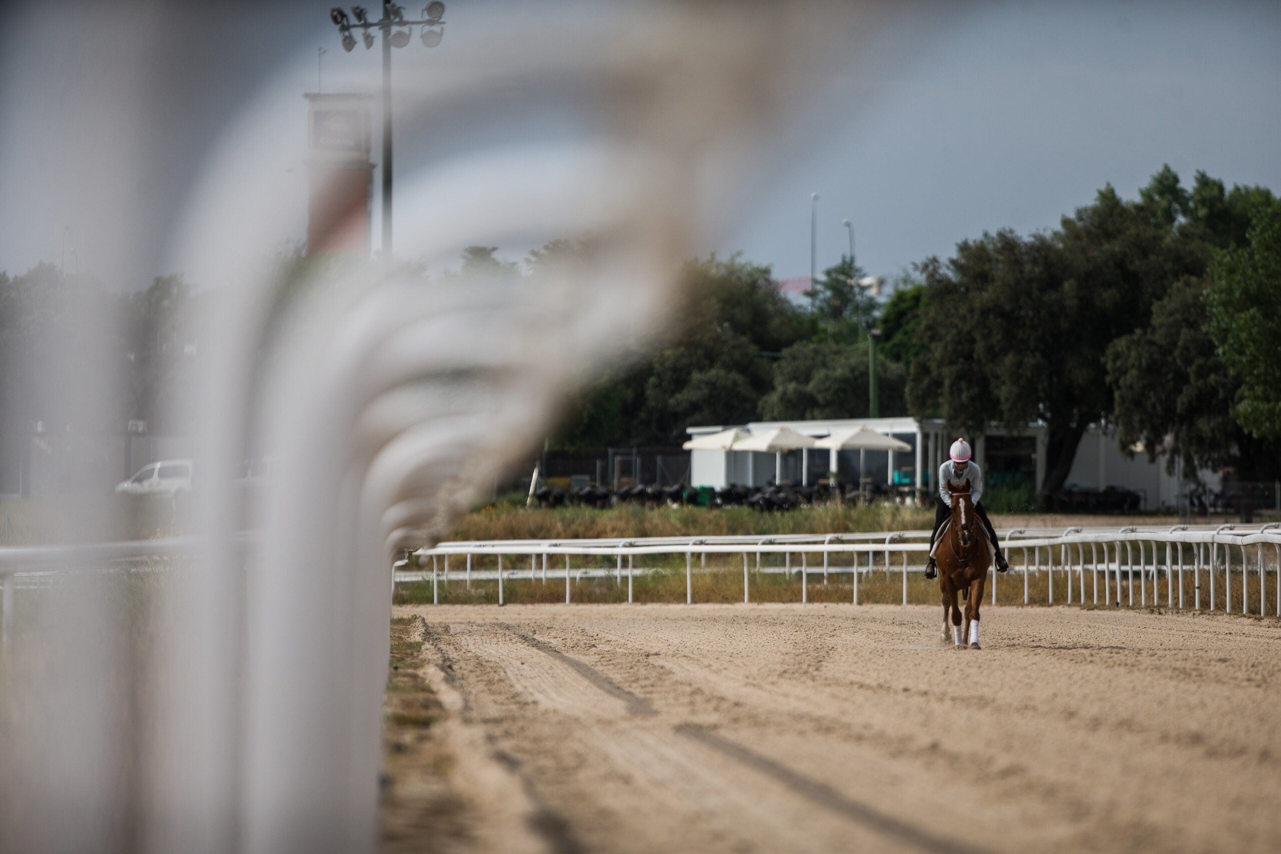 Un genet en un hipòdrom durant la desescalada pel coronavirus | Europa Press