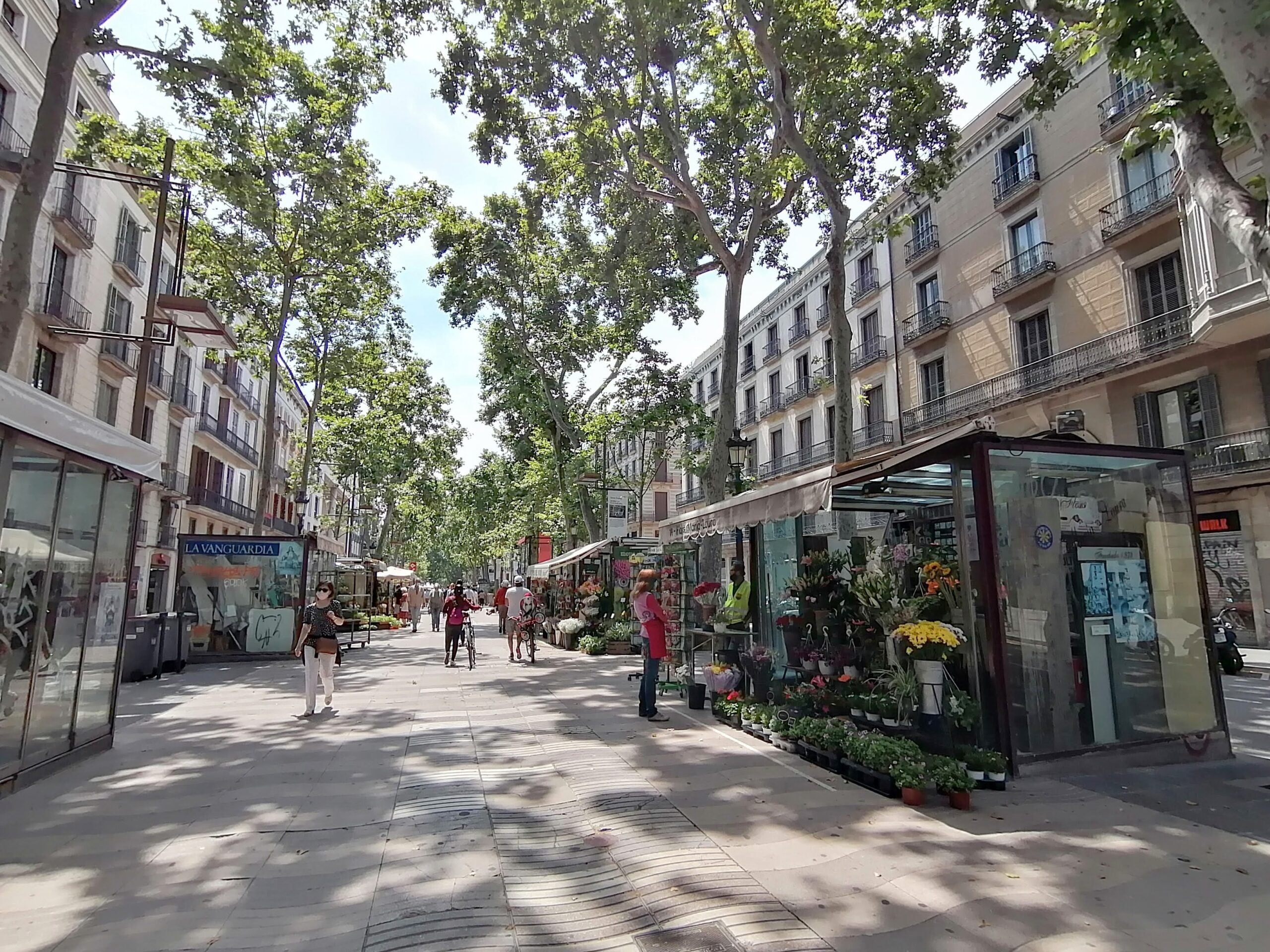 Lent retorn de les floristes de la Rambla després de la pandèmia / MMP