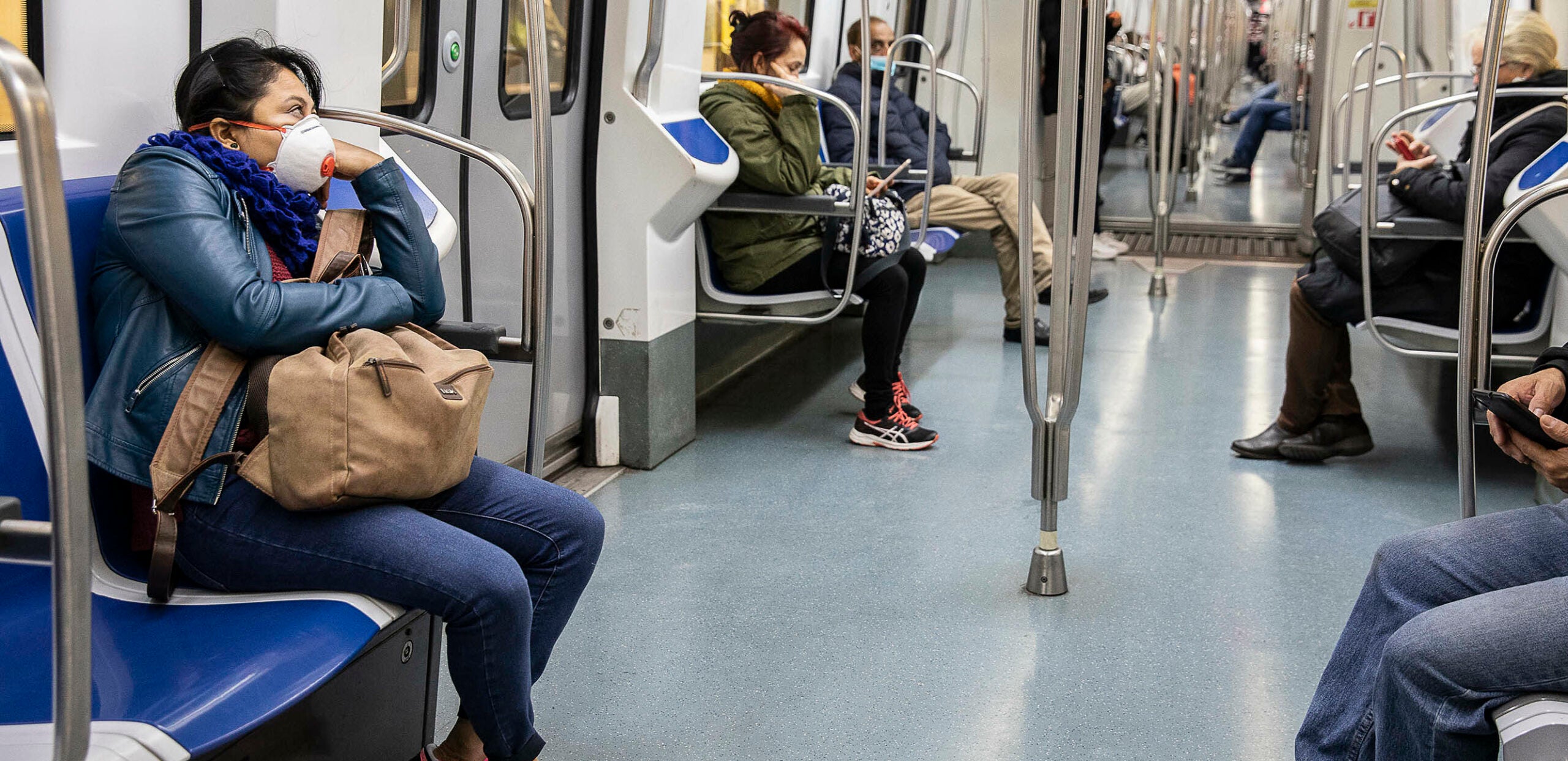 Imatge d'arxiu del metro durant l'etapa de l'emergència sanitària / Jordi Play