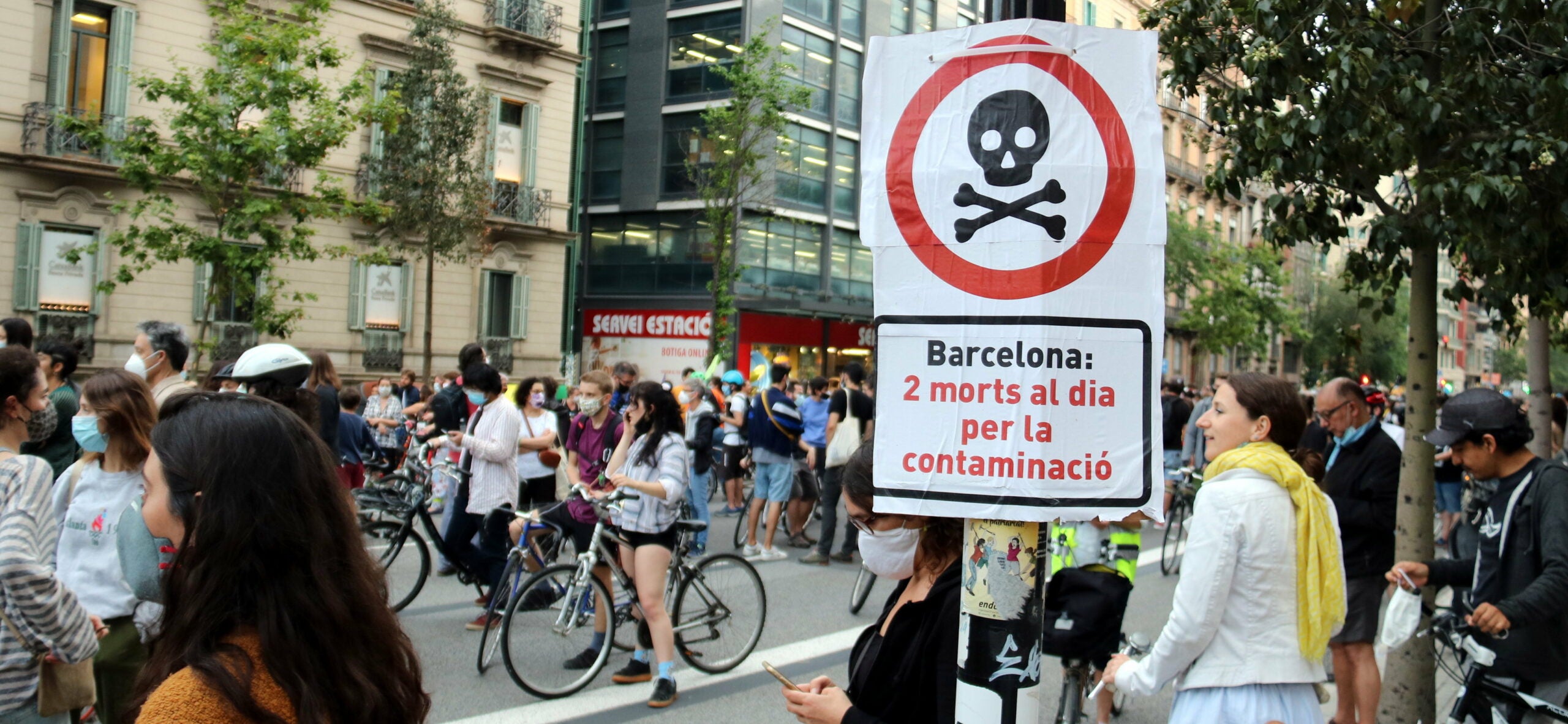 Manifestació aquest vespre pel centre de Barcelona per recuperar carrers per a vianants i ciclistes / ACN (Pol Solà)