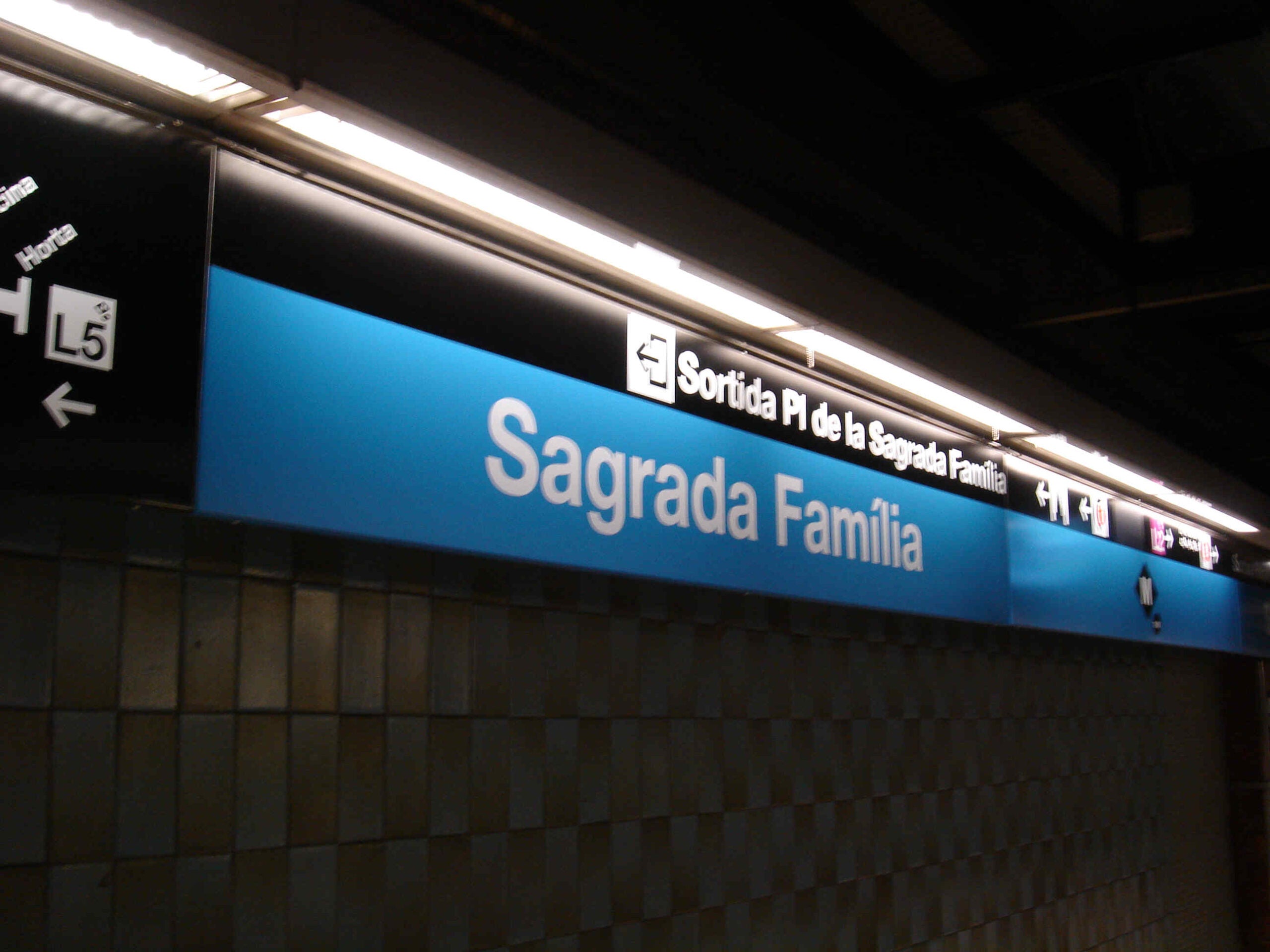 Els treballs al metro de la Sagrada Família durant sis mesos / Wikimedia