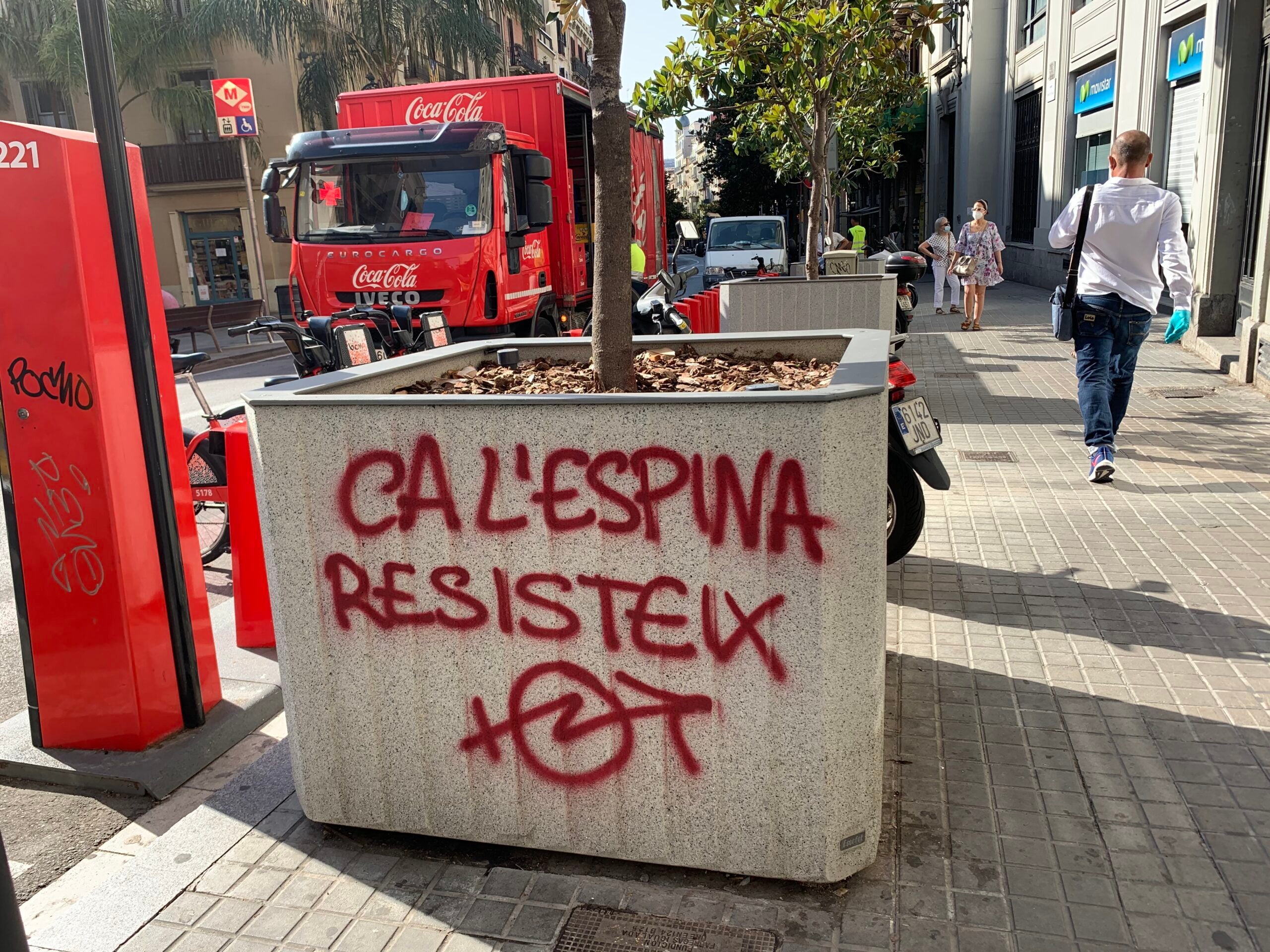 Pintada de Ca l'Espina, a Gràcia / S.B.