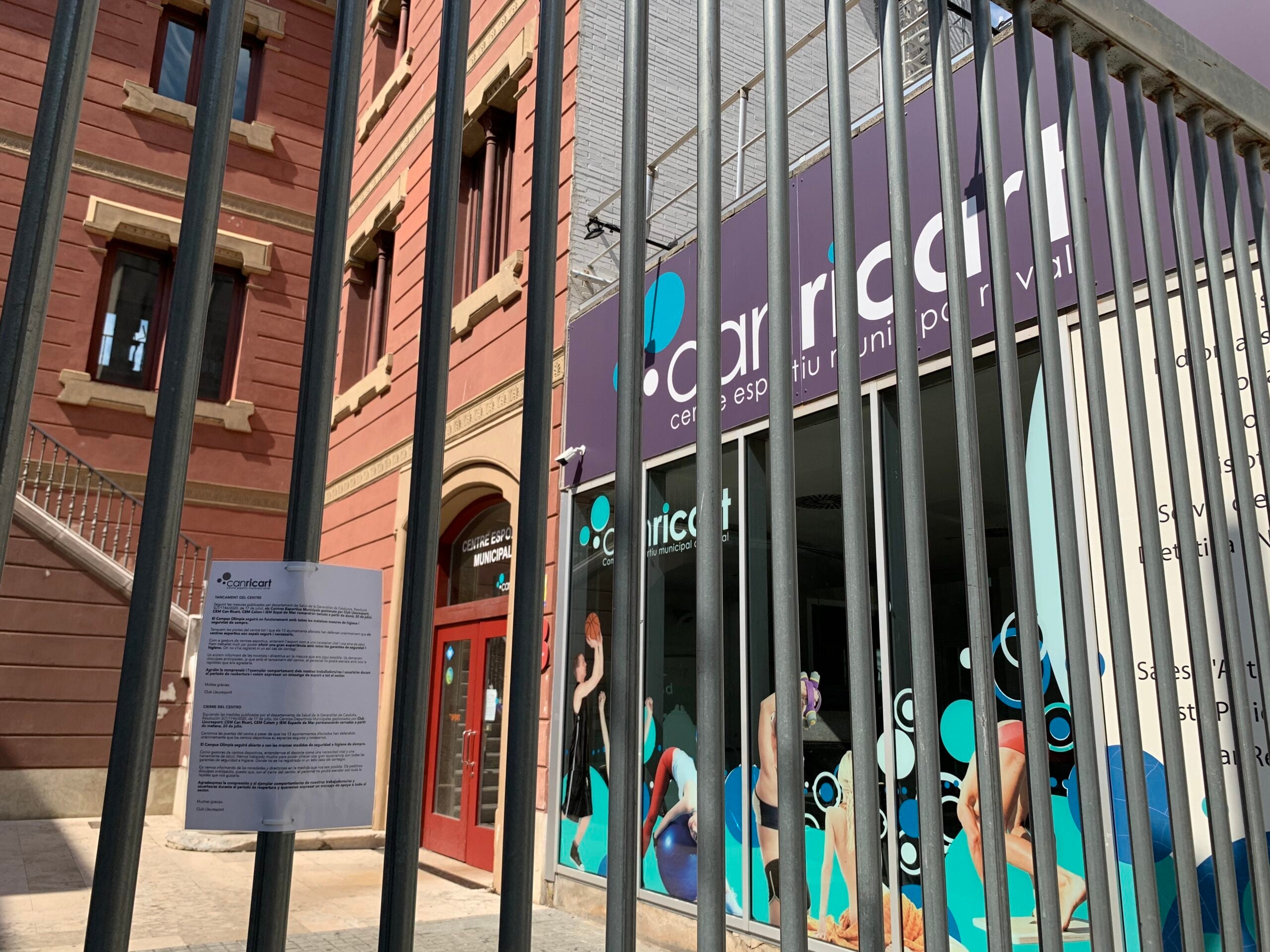 El Centre Esportiu Municipal Can Ricart, al Raval, tancat aquest dilluns / S.B.