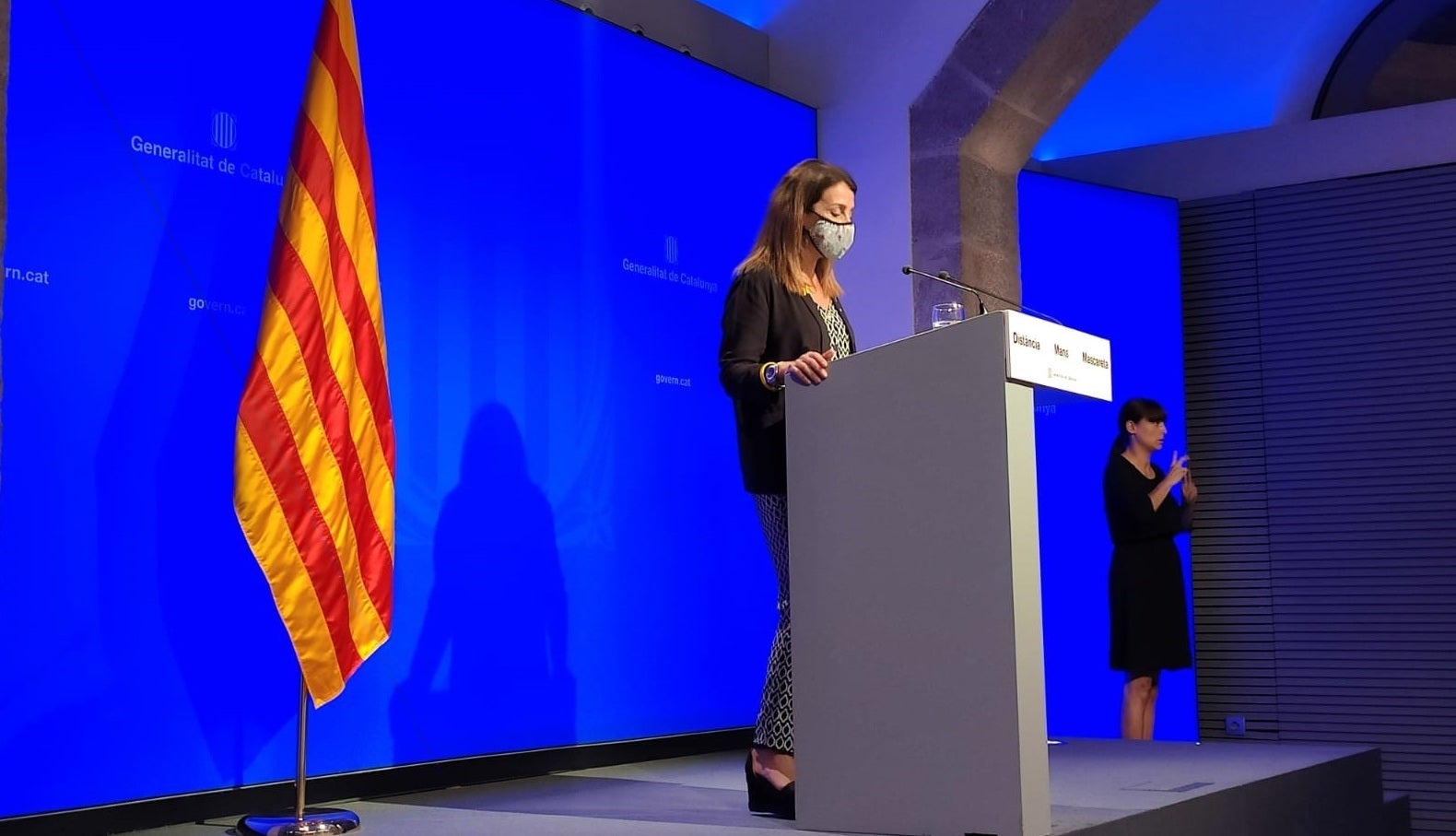 La consellera de Presidència i portaveu del Govern, Meritxell Budó, en la roda de premsa posterior a la reunió del consell executiu / Europa Press