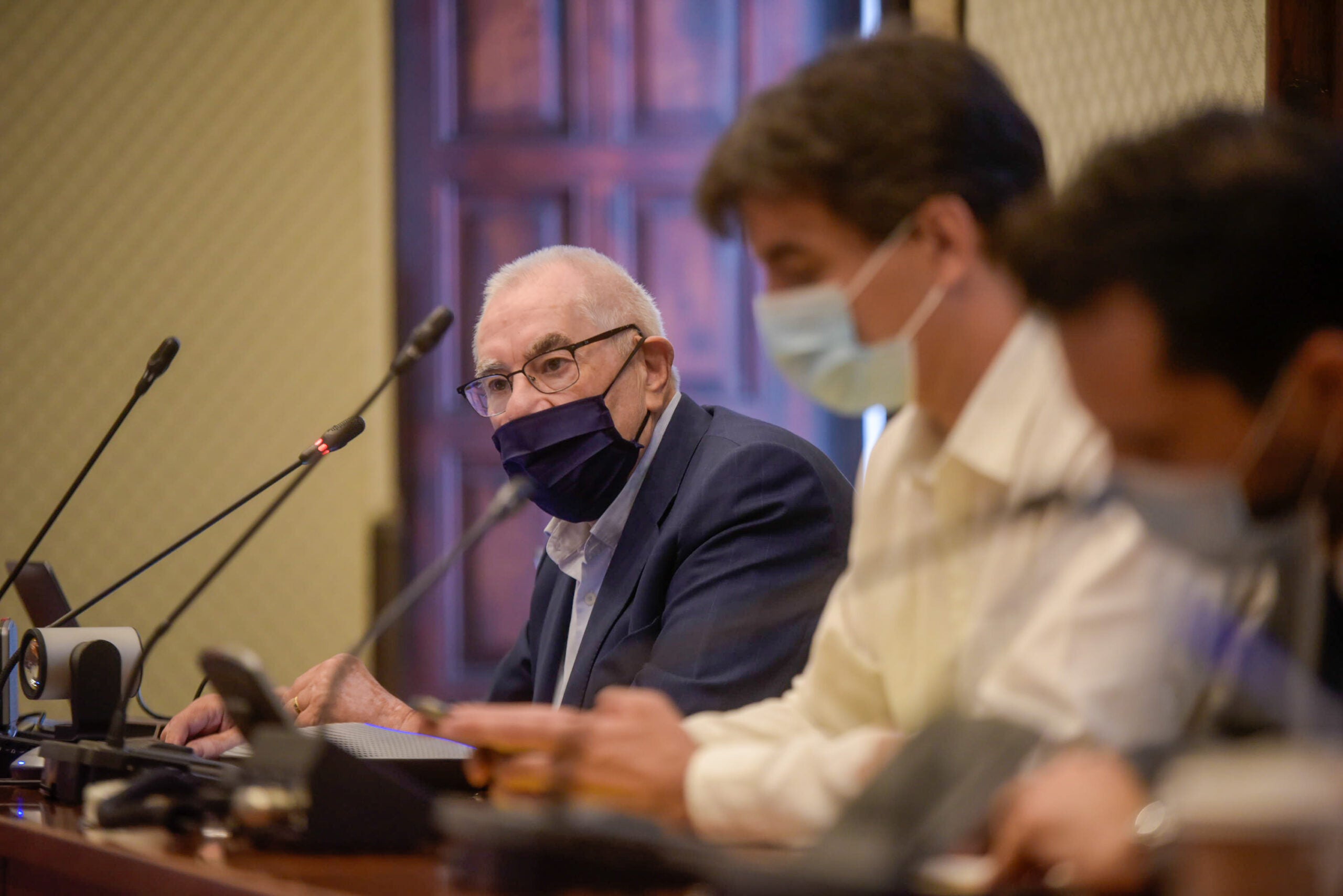 Ernest Maragall intervé a la reunió dels republicans al Parlament / ACN