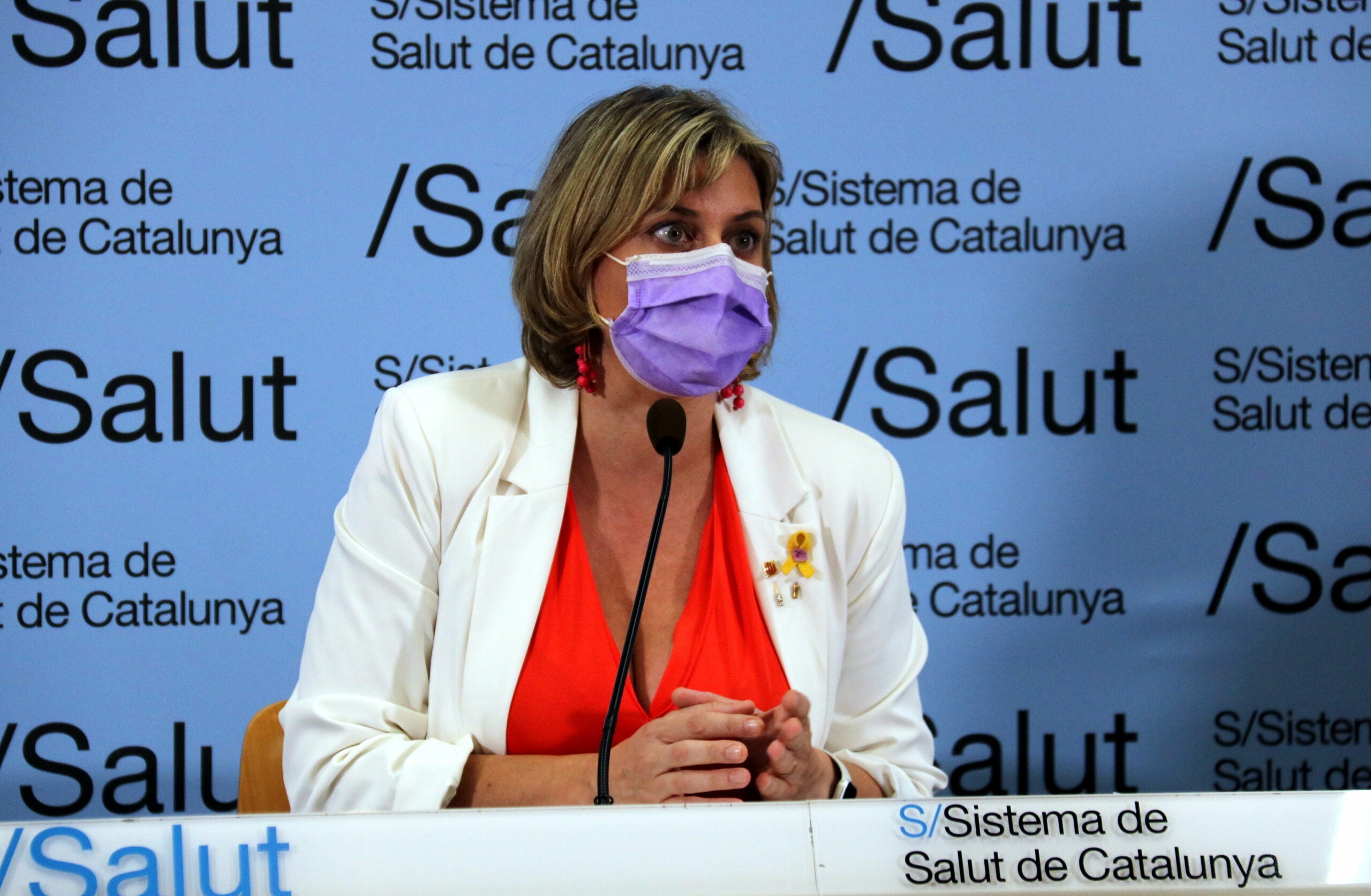 La consellera de Salut, Alba Vergés, durant una roda de premsa, en imatge d'arxiu/ ACN