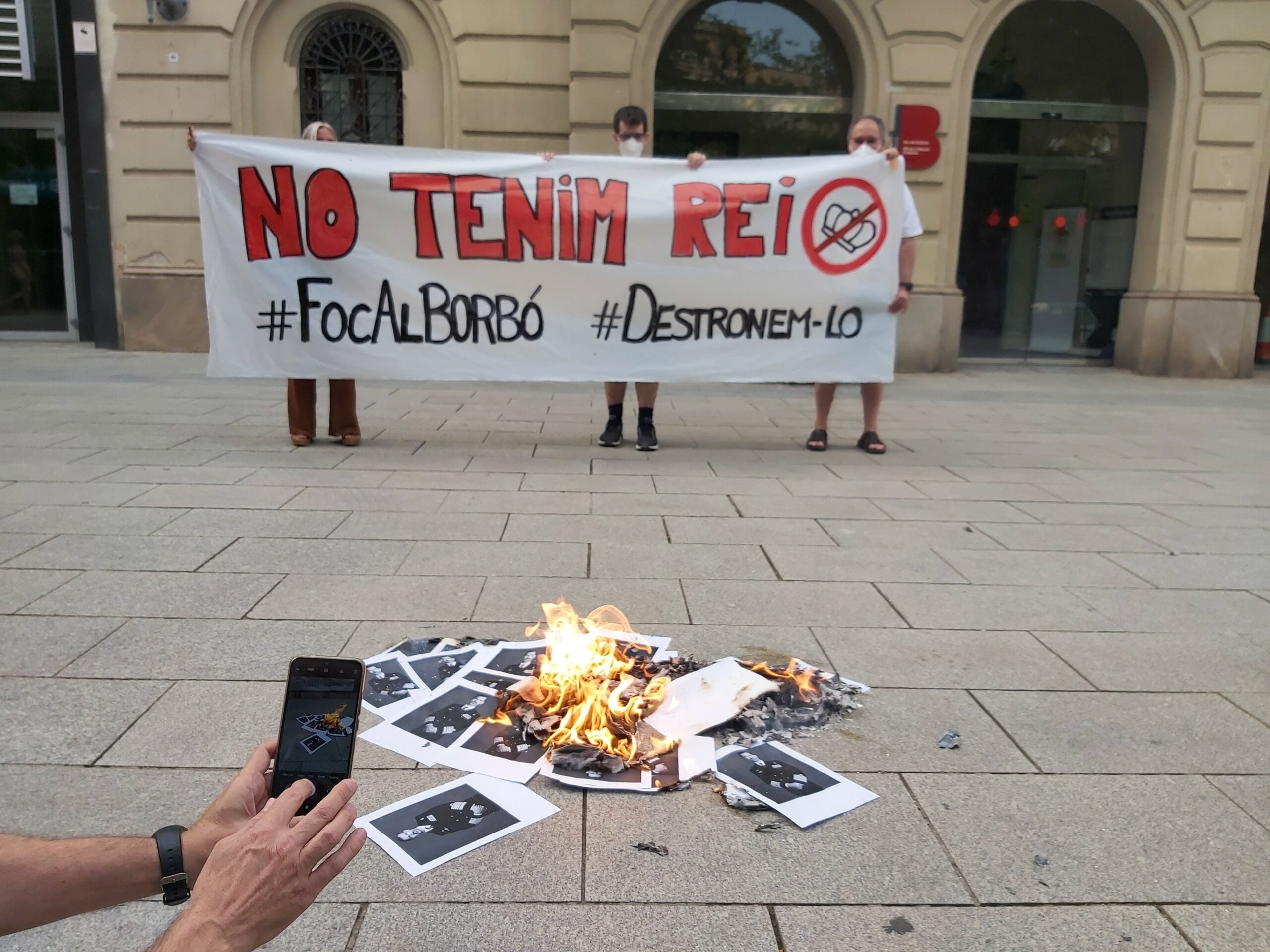 Protesta dels CDR contra la visita de Felip VI a Barcelona / Cedida