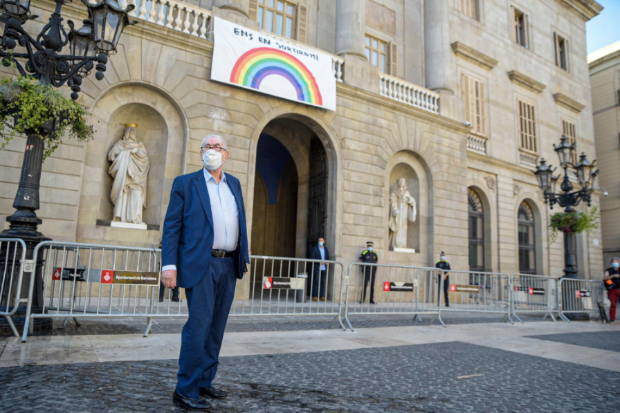 Ernest Maragall, abans d'entrar al ple del mes de maig de 2020 / ERC Barcelona