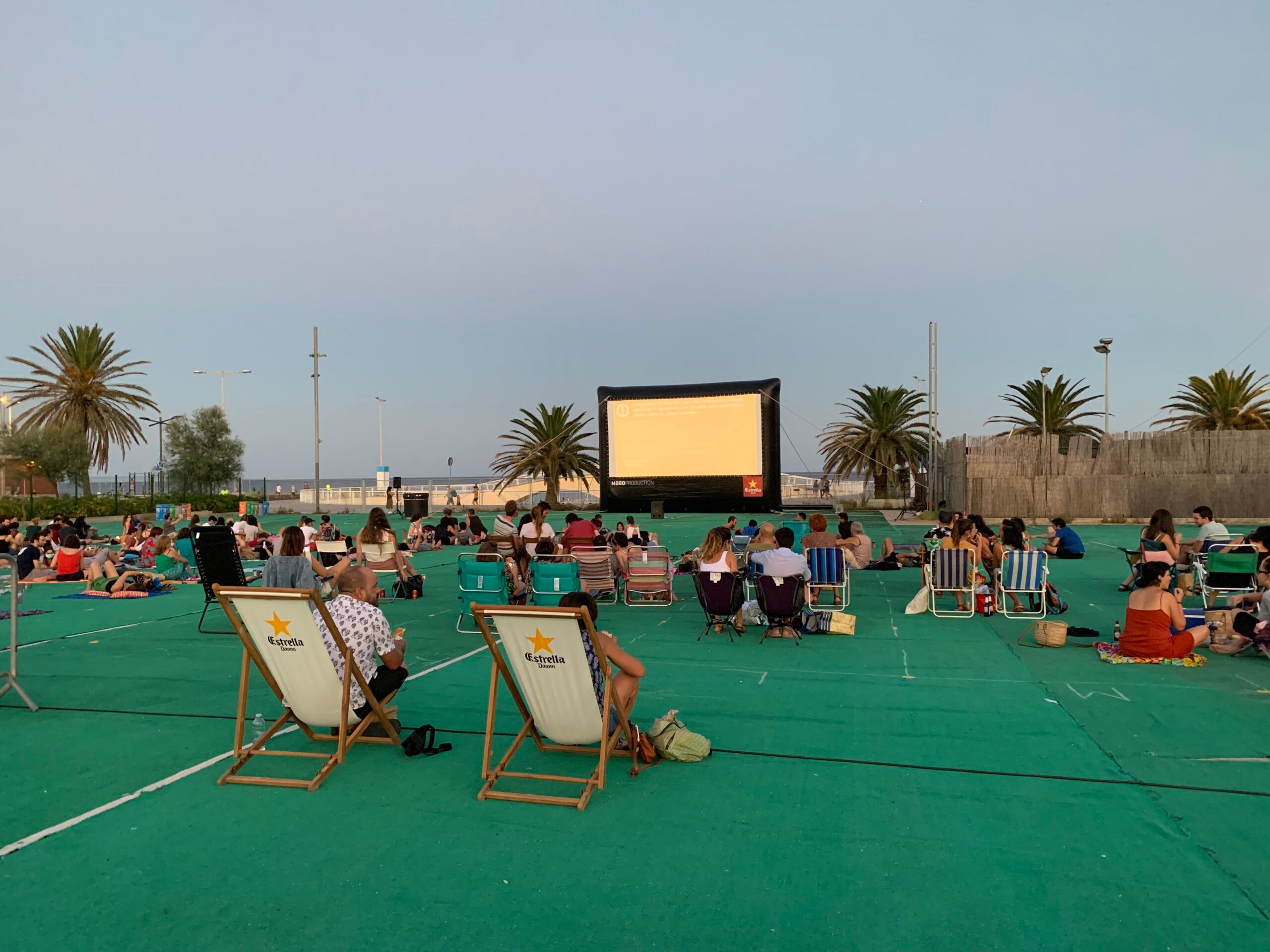 Sessió de Cinema Lliure al CEM La Mar Bella, el passat 6 d'agost / Cinema Lliure