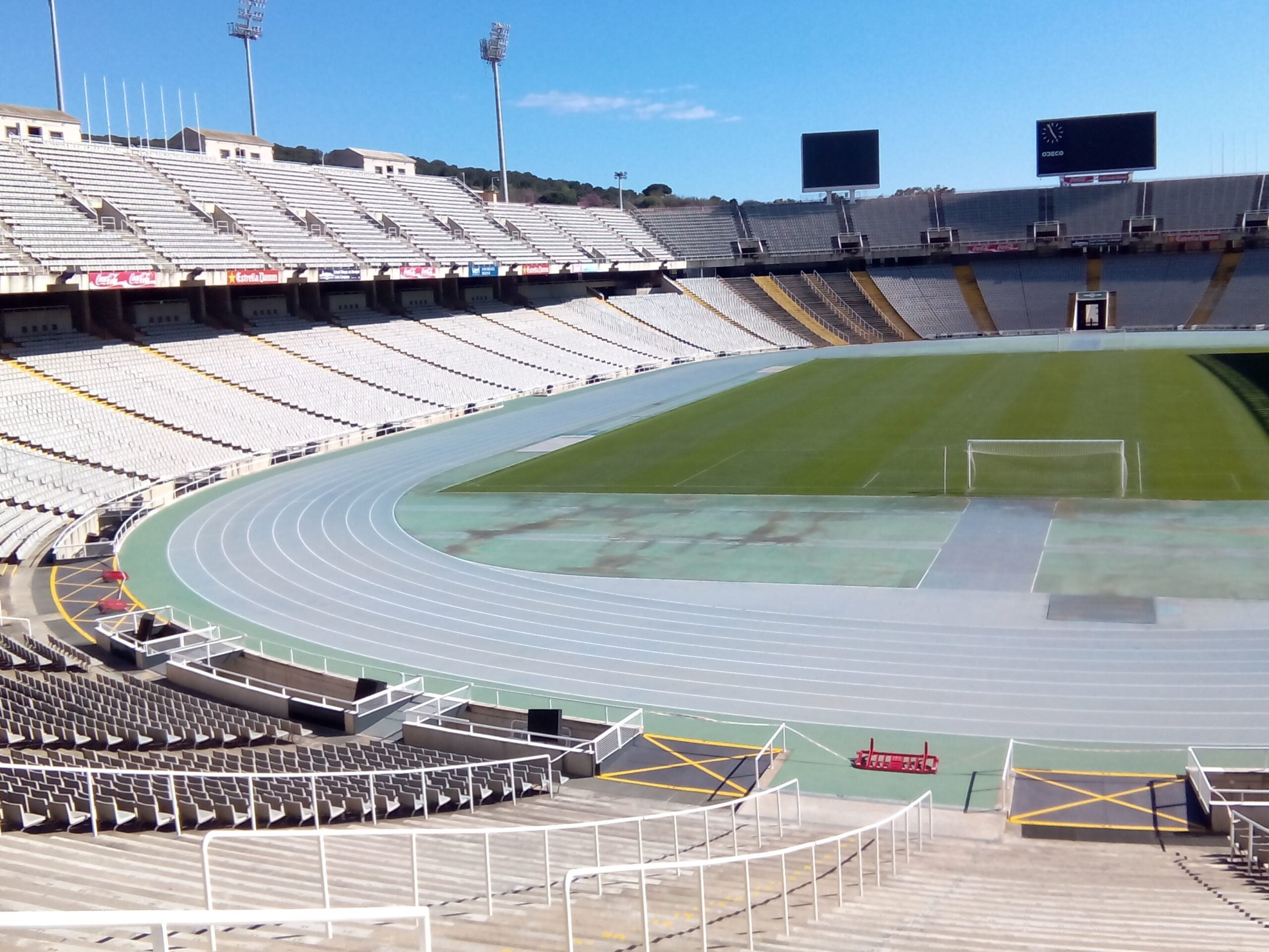 Interior de l'estadi olímpic Lluís Companys, en una imatge d'arxiu / MMP