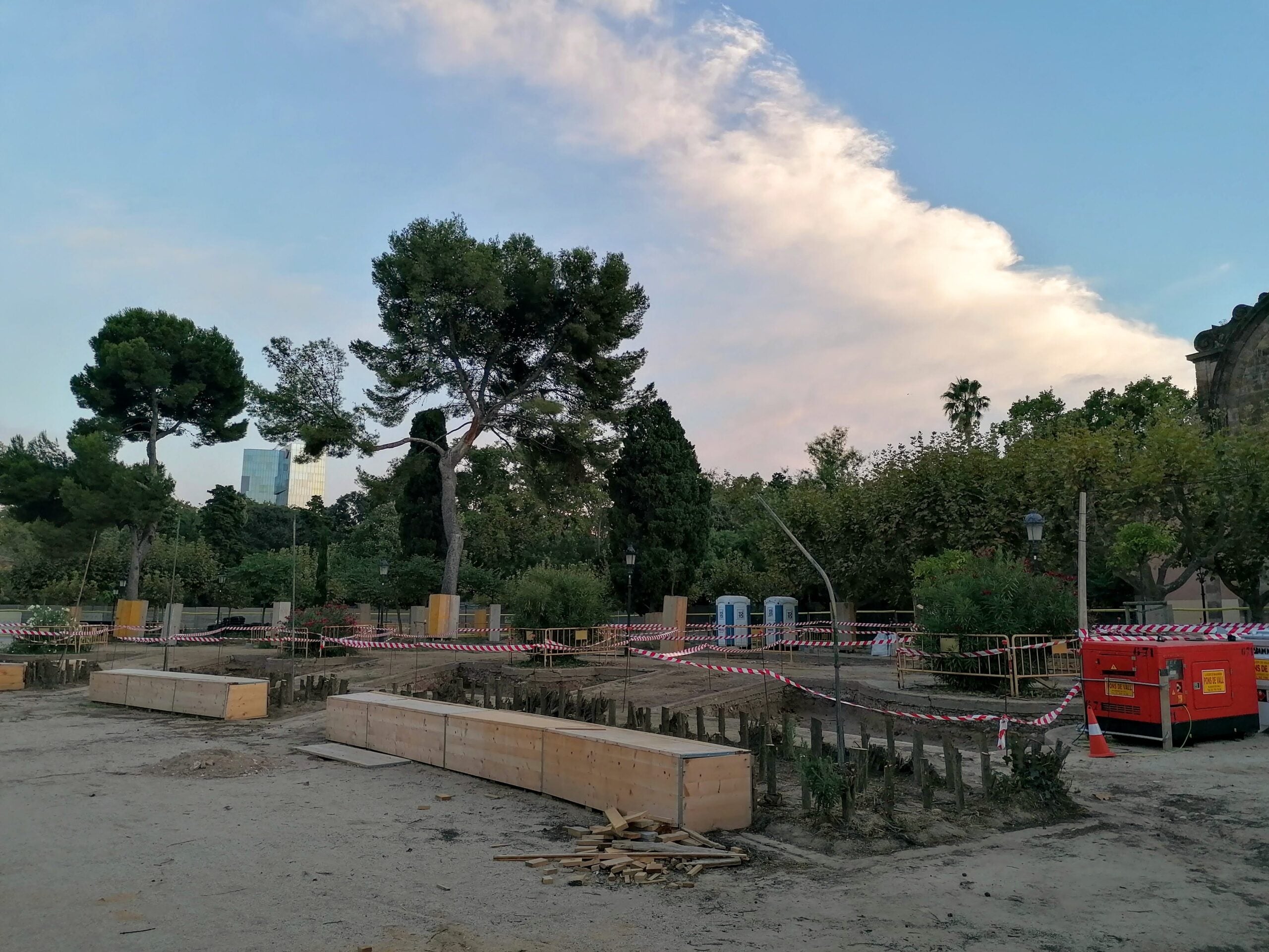 Obres pal·liatives al Parc de la Ciutadella, aquest agost / MMP