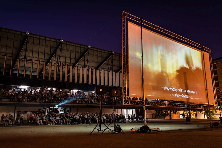 Cinema a les grades del Canòdrom, en una imatge d'arxiu / Ajuntament de Barcelona