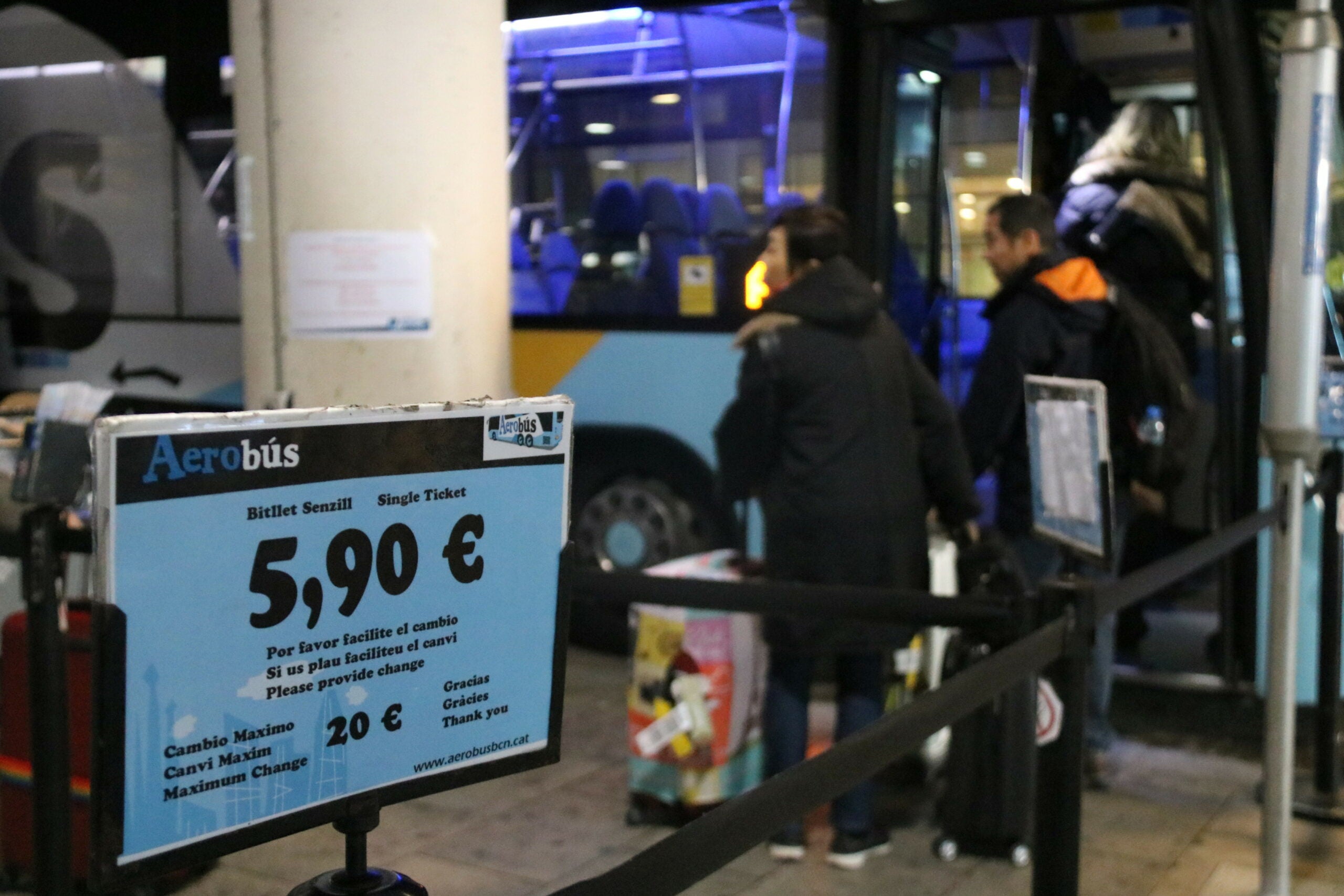 Accés a l'Aerobús, en una imatge d'arxiu / ACN