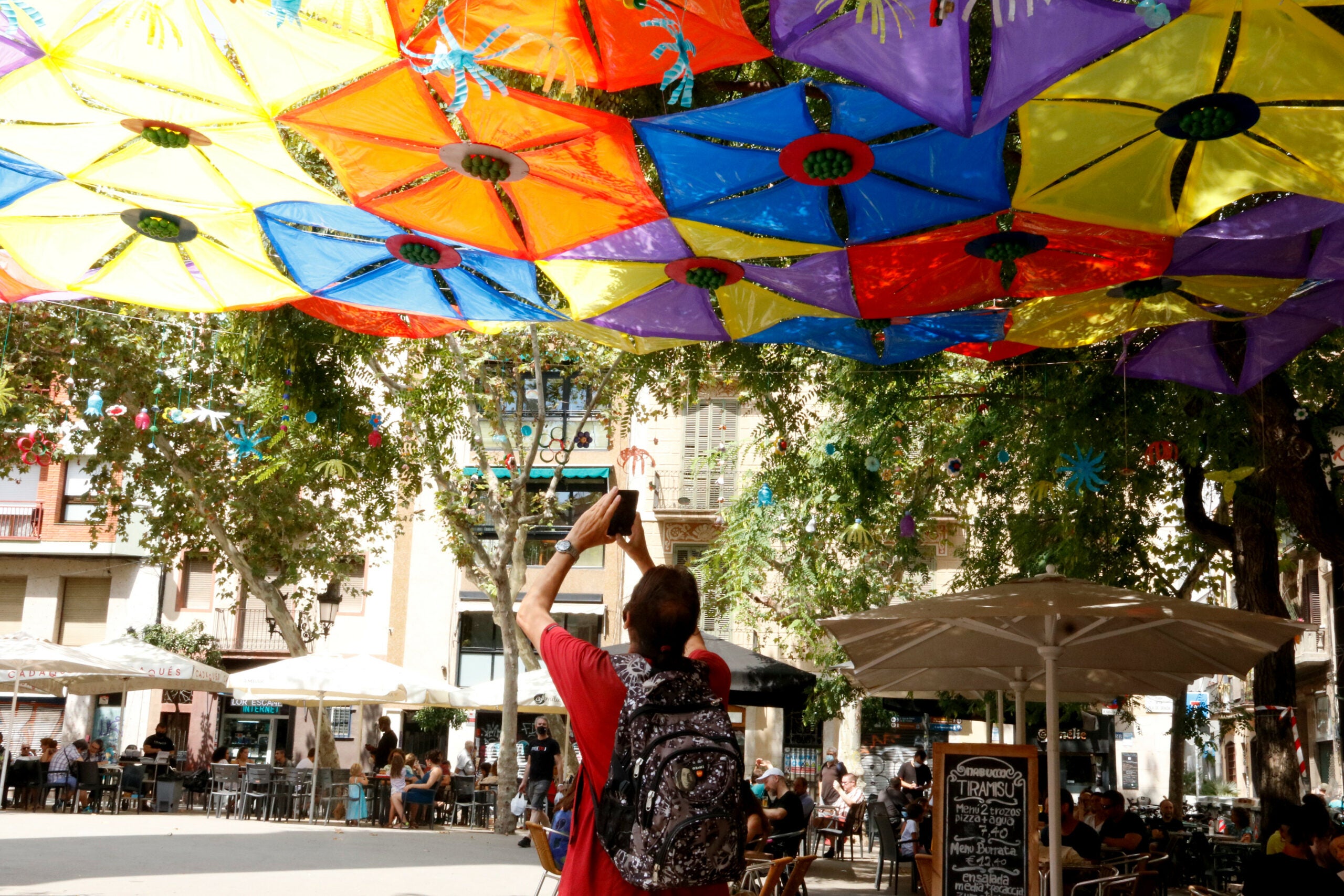 Guarnit a la plaça de la Vila, un dels pocs de les festes de 2020 / ACN