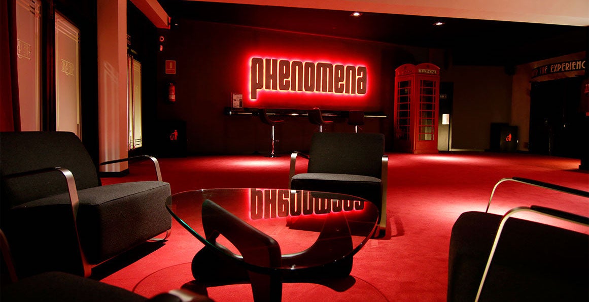 Imagen de archivo del interior del cine Phenomena / Phenomena Experience