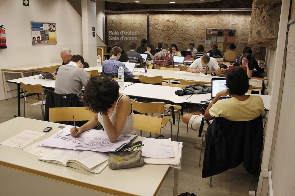 Una de les sales d'estudi barcelonines, en una imatge d'arxiu / Ajuntament de Barcelona