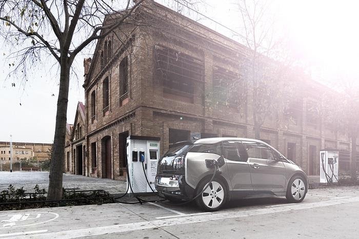 Un punt de recàrrega a Barcelona / Ajuntament de Barcelona