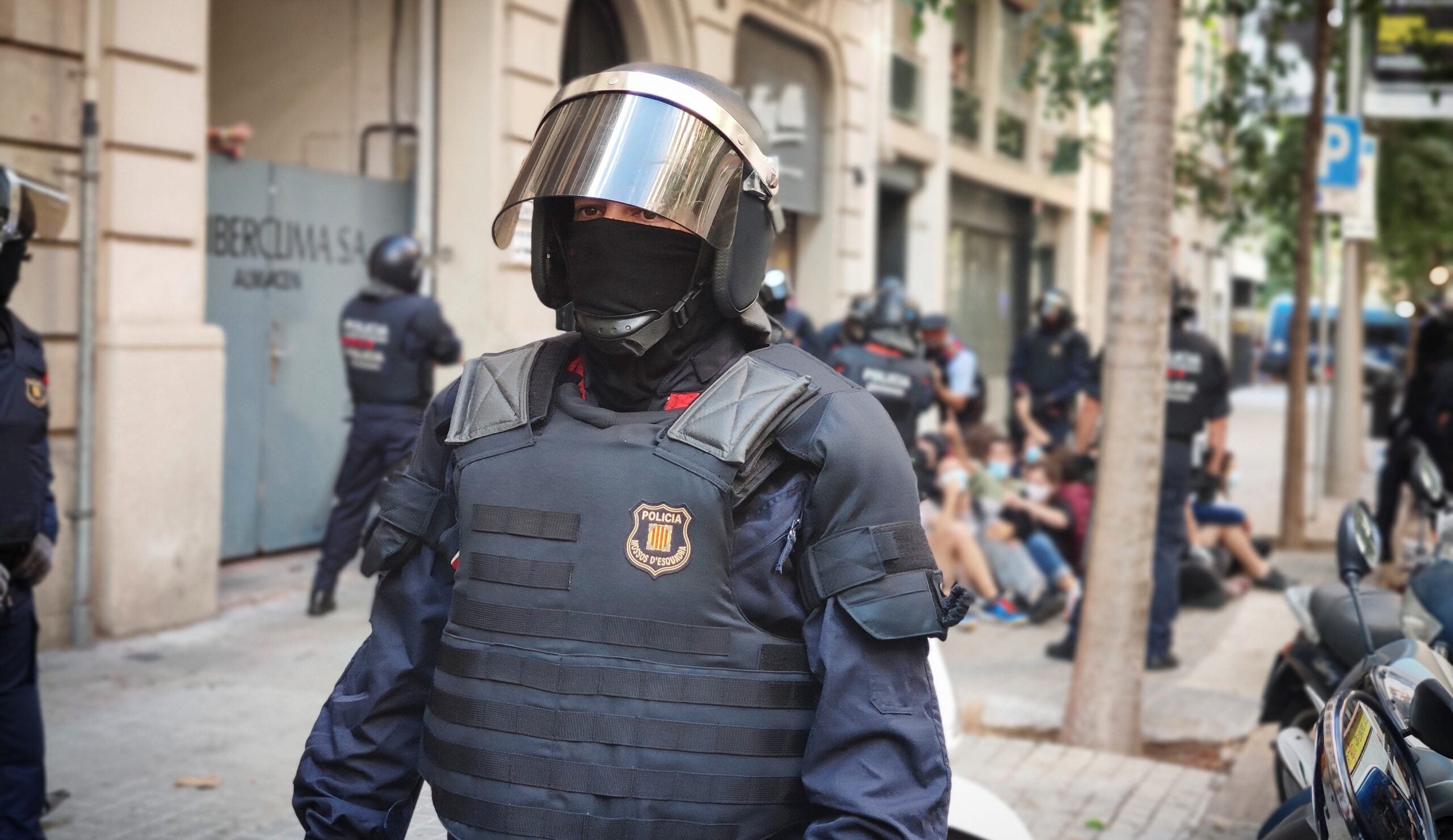 Un antiavalot de l'ARRO dels Mossos d'Esquadra en imatge d'arxiu / D.C.