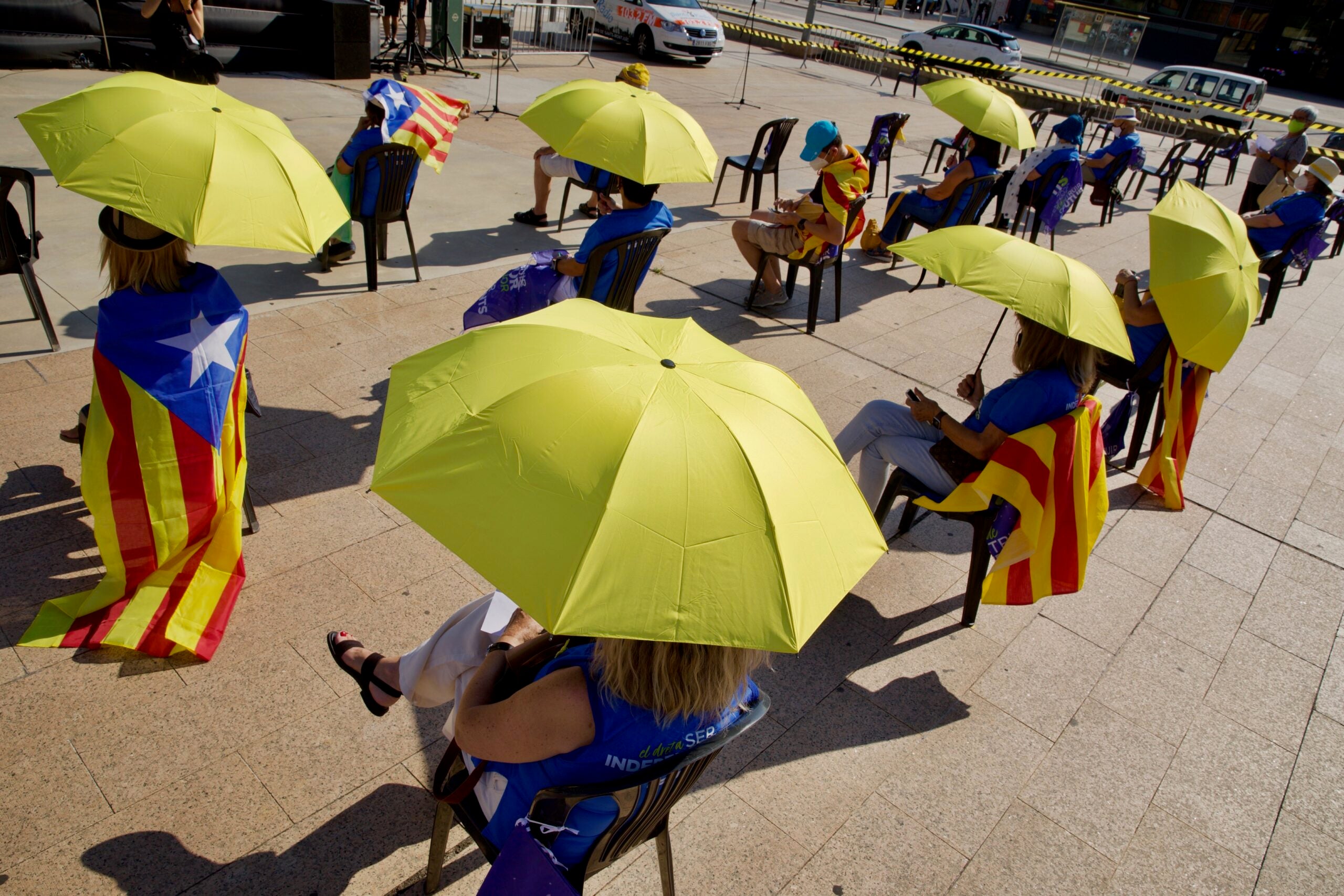 Concentració per la Diada a l'Estació de Sants / Jordi Play