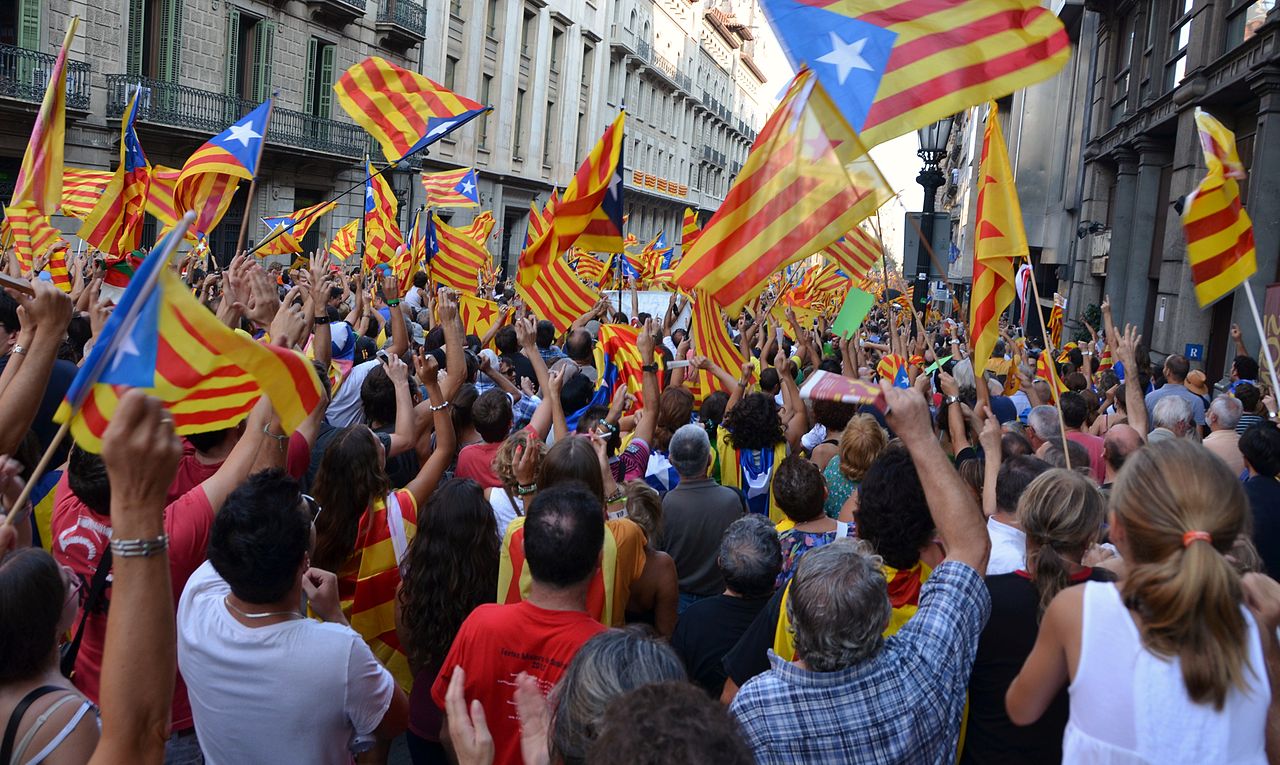 Manifestació independentista per la Diada de 2012 / Wikimedia - Lohen11