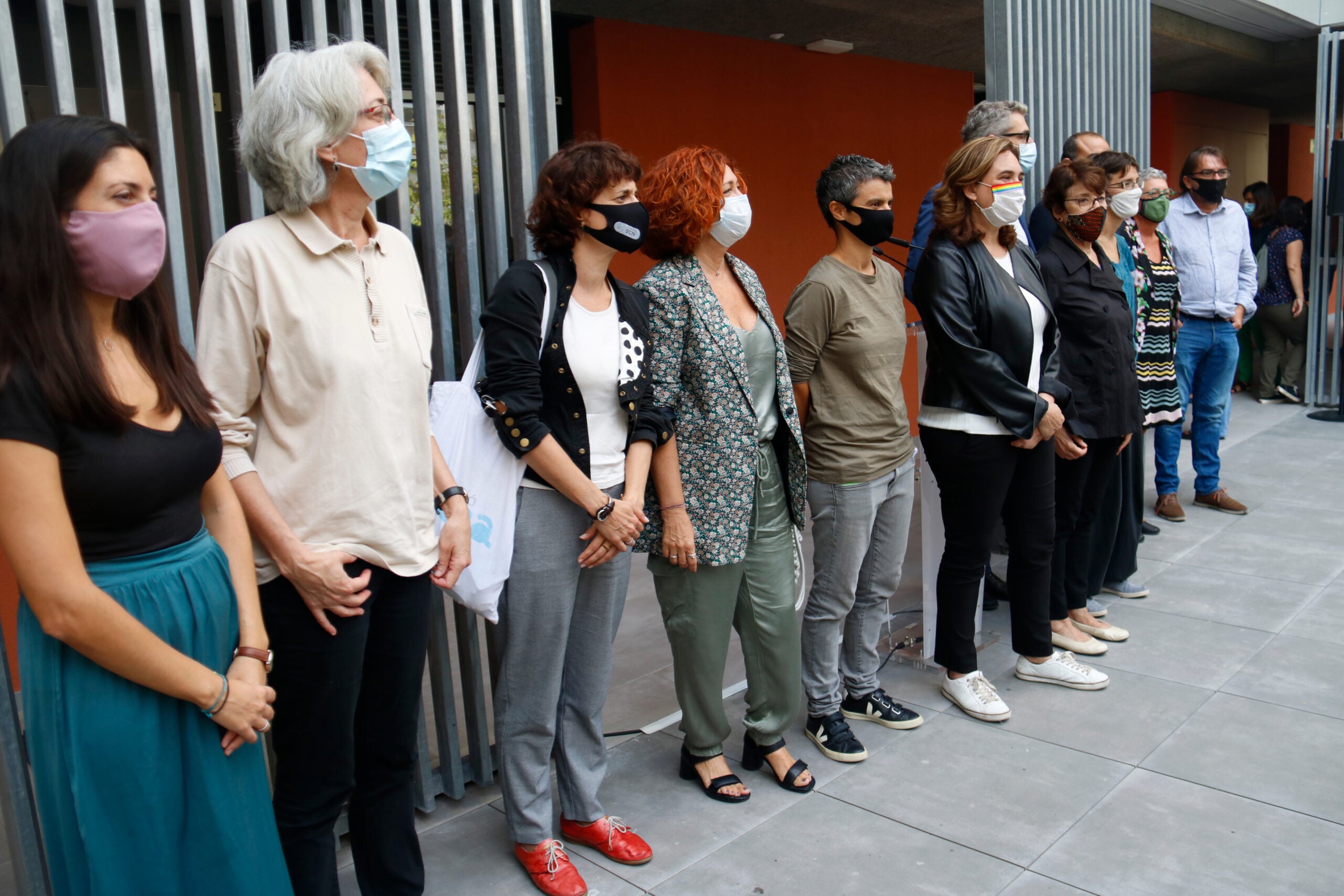 Representants de les entitats signants del decàleg per la lluita per l'habitatge a Barcelona / ACN