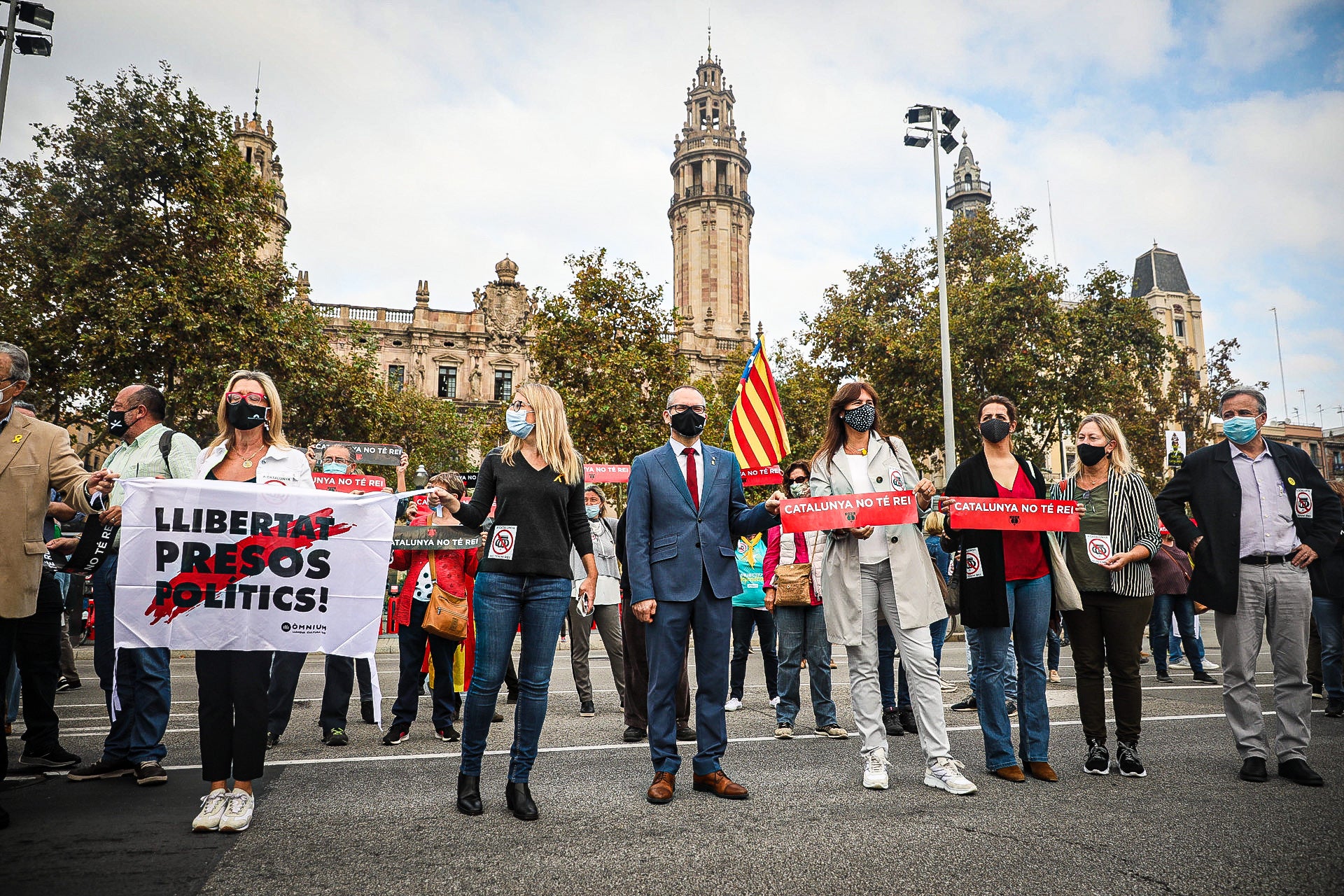 Elsa Artadi, a l'acte de l'independentisme contra la visita de Felip VI / Jordi Borràs